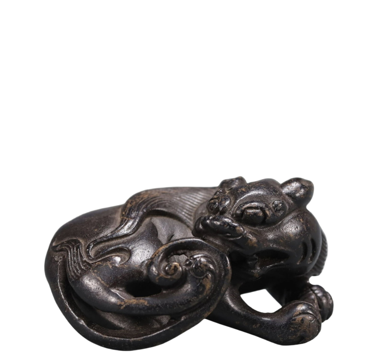 An Exquisite Bronze Auspicious Beast Ornament - 8