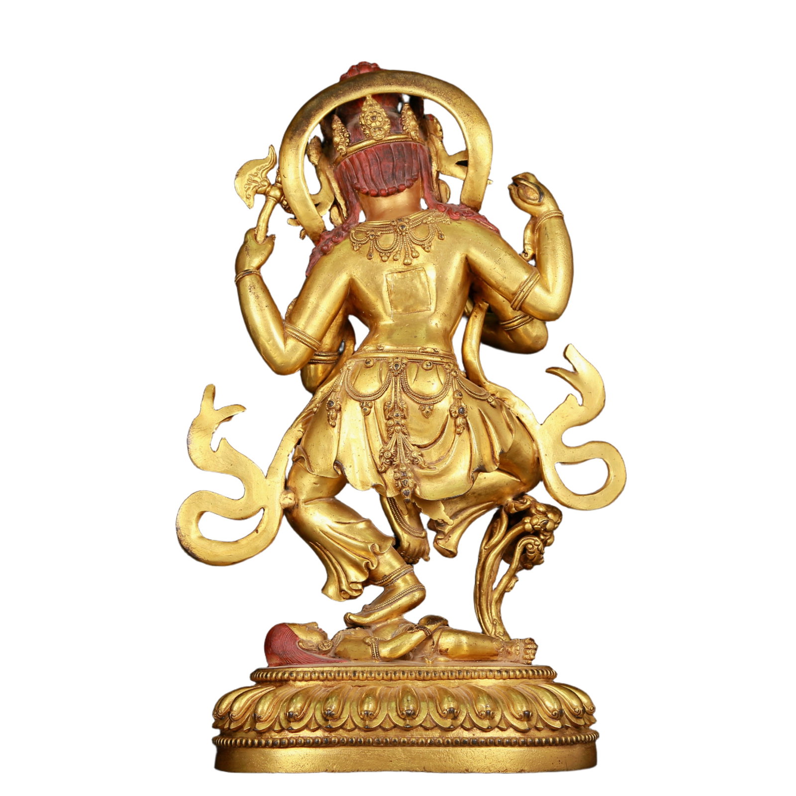 A huge gilt bronze statue of the Mammon with an elephant trunk - 10