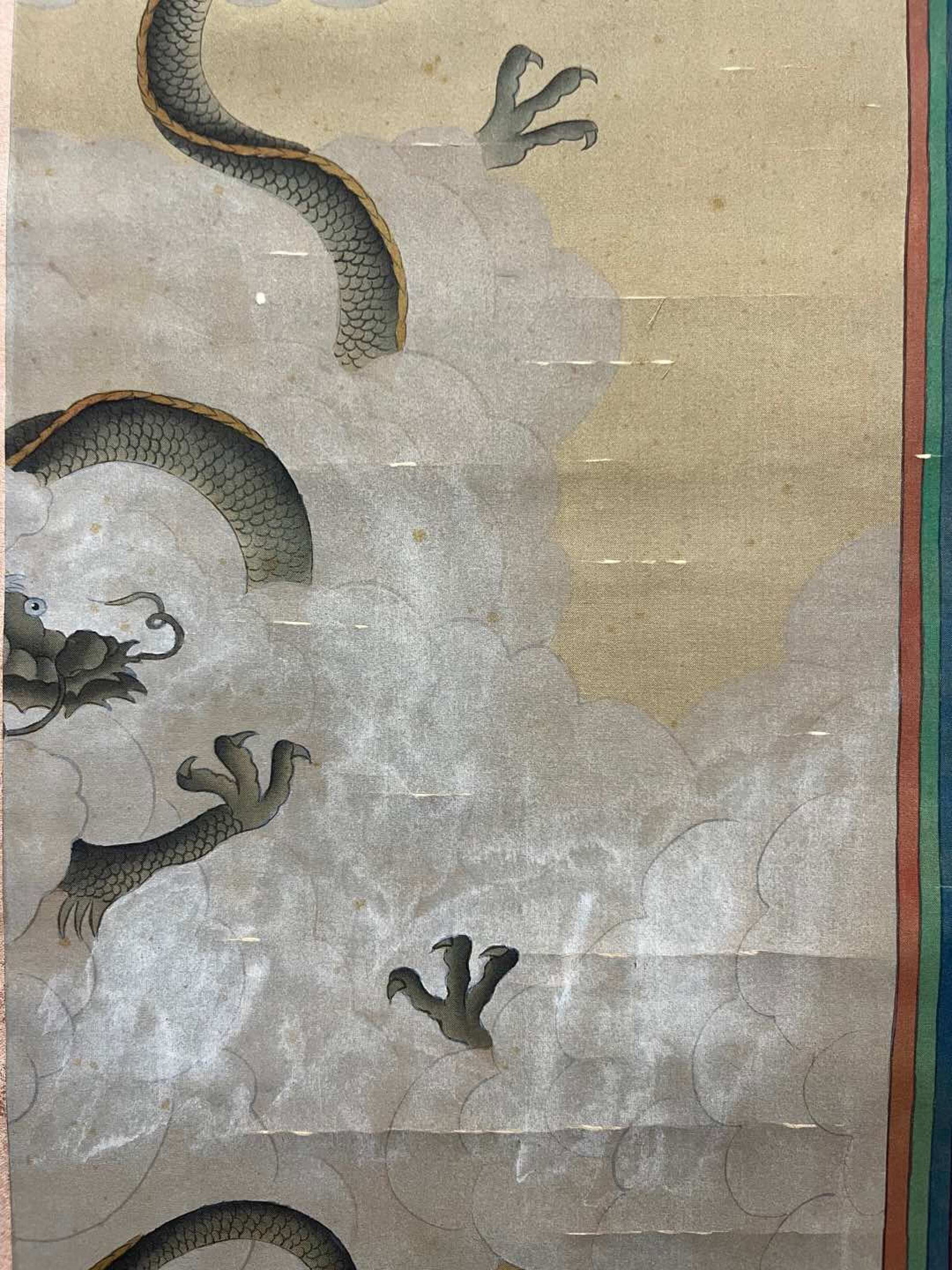 A Chinese Vertical Scroll Ink Painting of Figure on Silk,Zhang Xuan - 5
