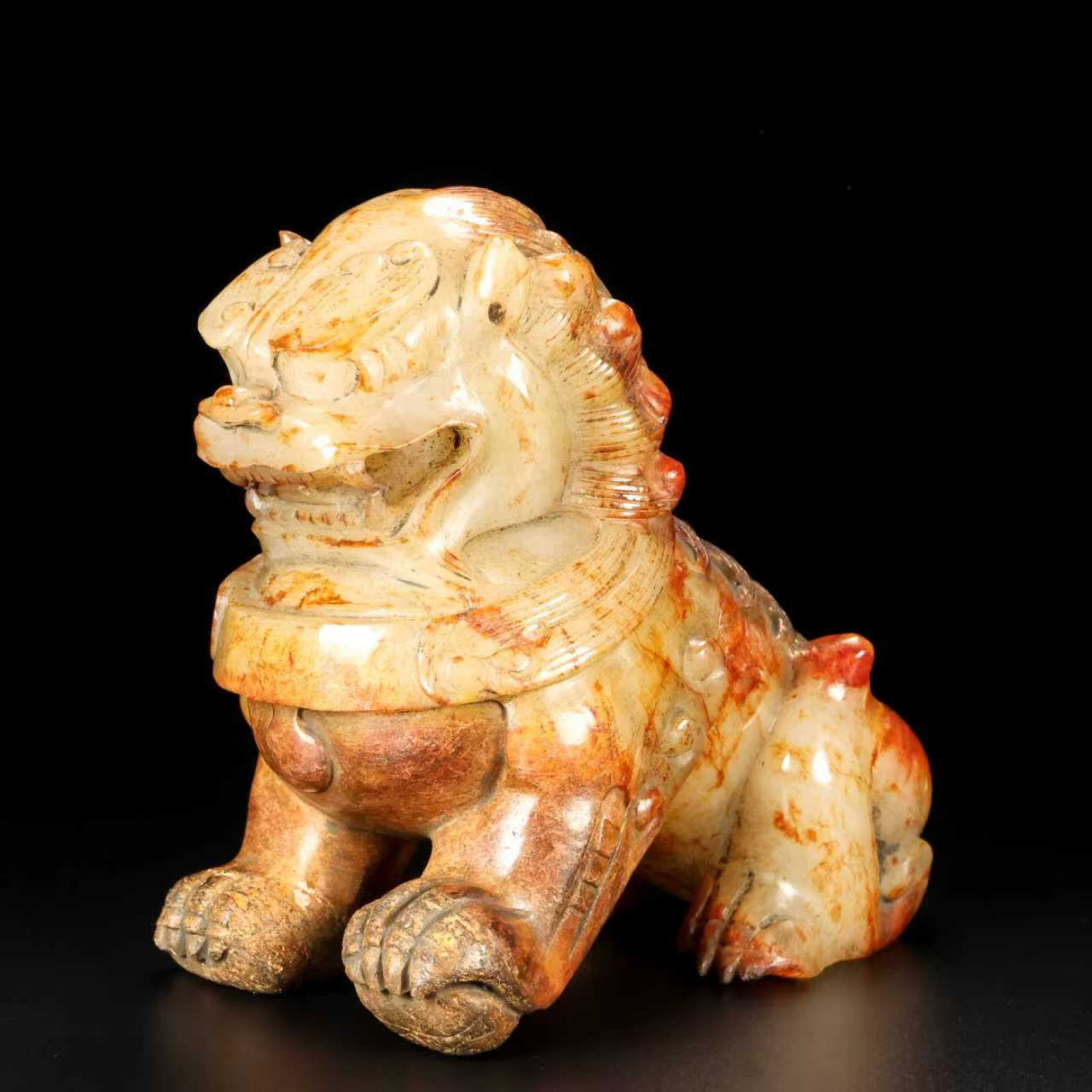 A Pair of Exquisite White Jade Lion Ornaments - 4