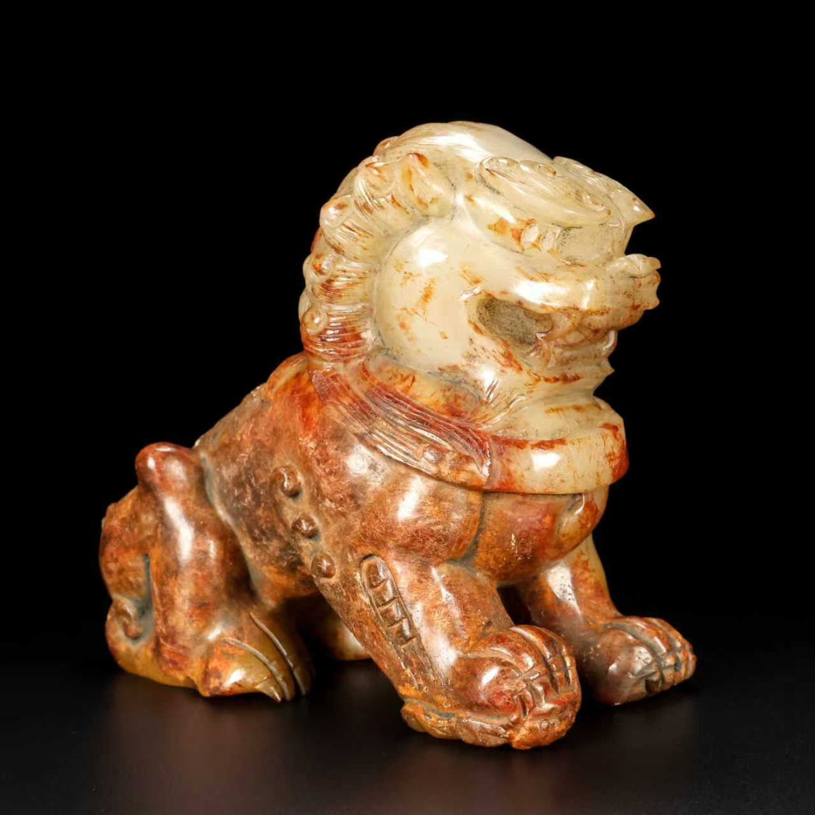 A Pair of Exquisite White Jade Lion Ornaments - 6