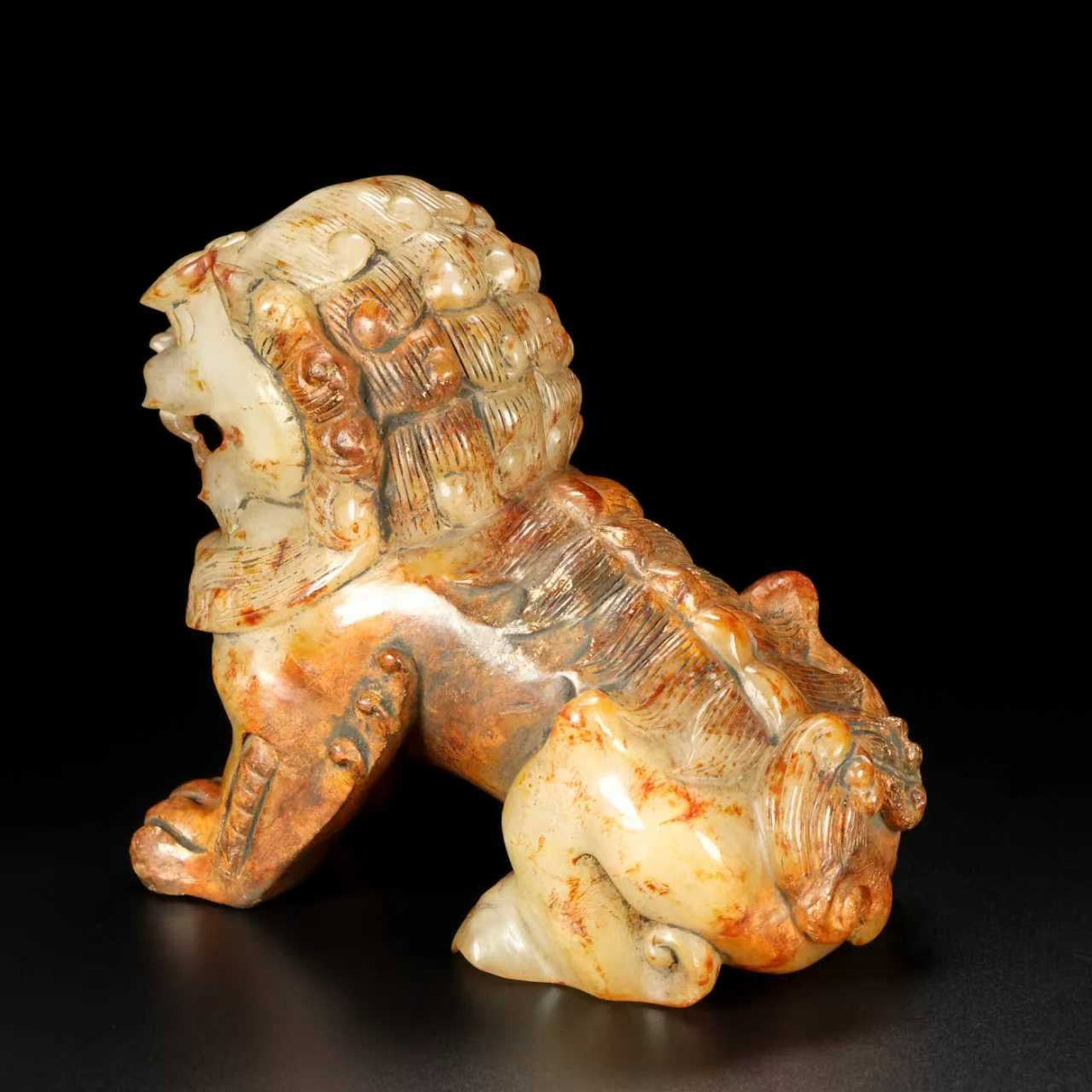 A Pair of Exquisite White Jade Lion Ornaments - 8
