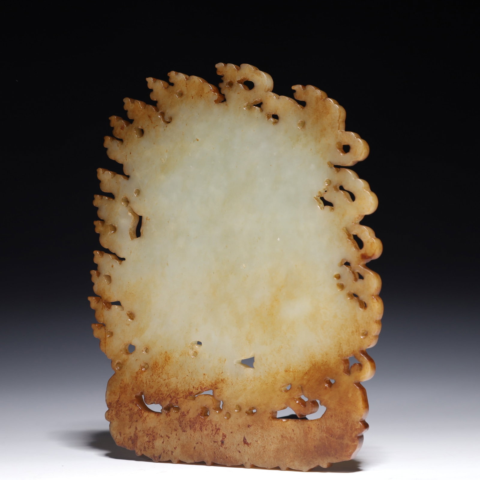 A Pair of Exquisite White Jade Dragon Pattern Pendant - 7