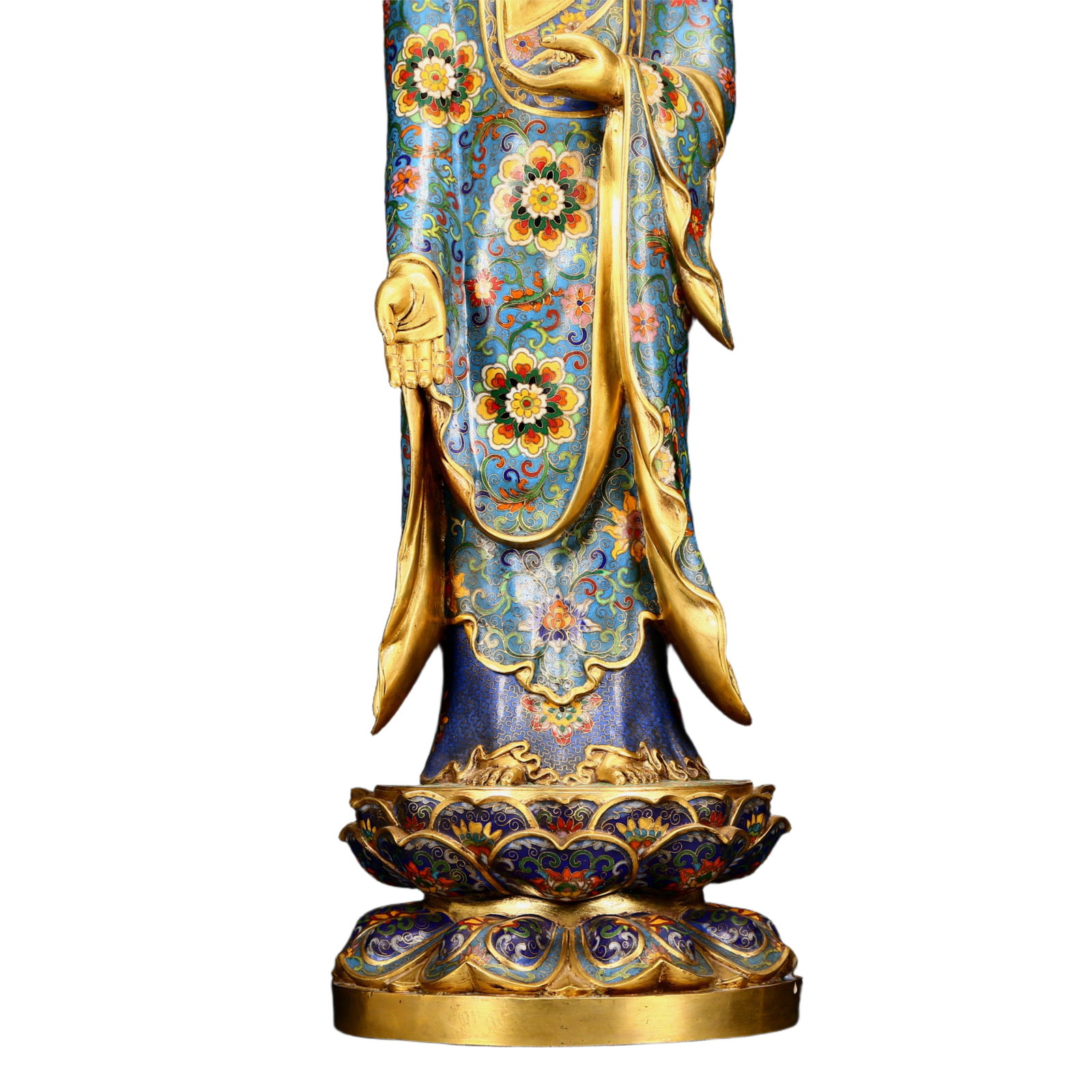 A Huge Cloisonne Statue of Sakyamuni - 3