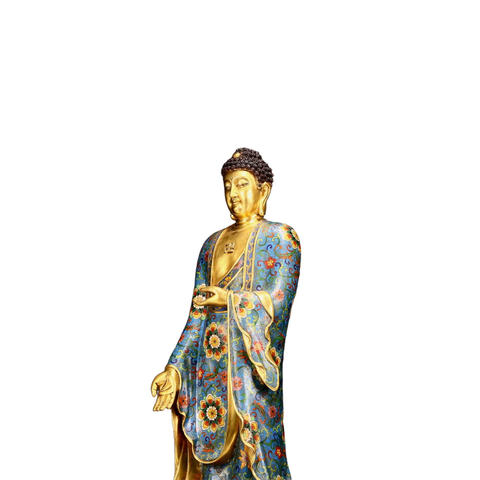 A Huge Cloisonne Statue of Sakyamuni - 5