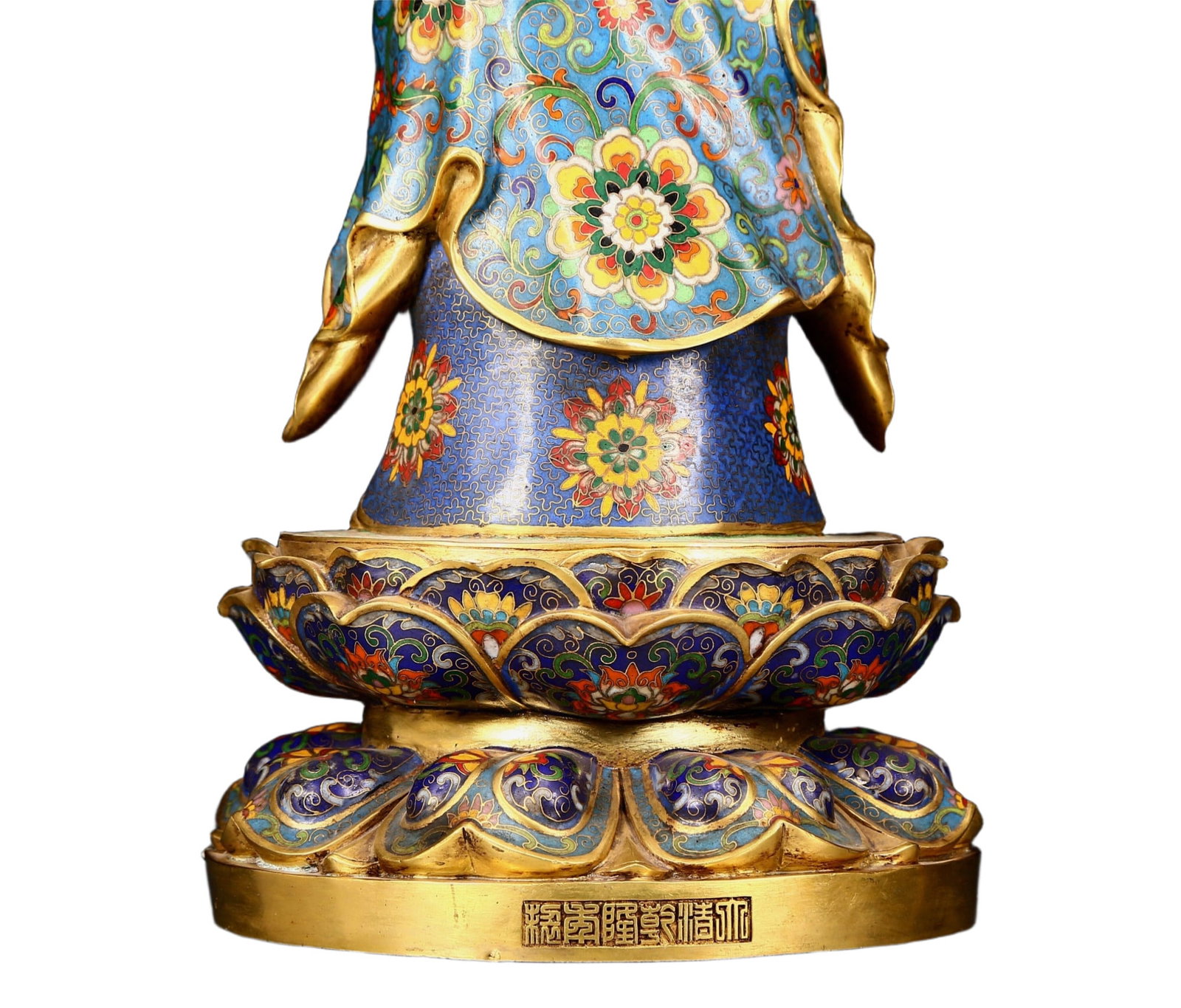 A Huge Cloisonne Statue of Sakyamuni - 9
