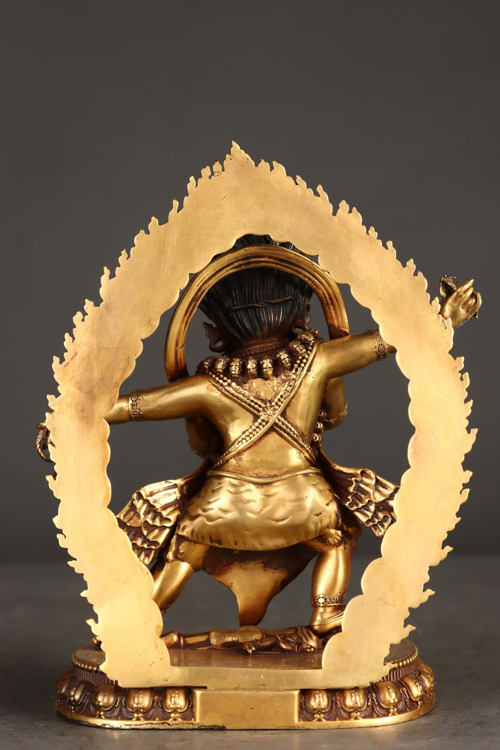 A Solemn Gilt Bronze Four-arms Statue of Vajra - 4