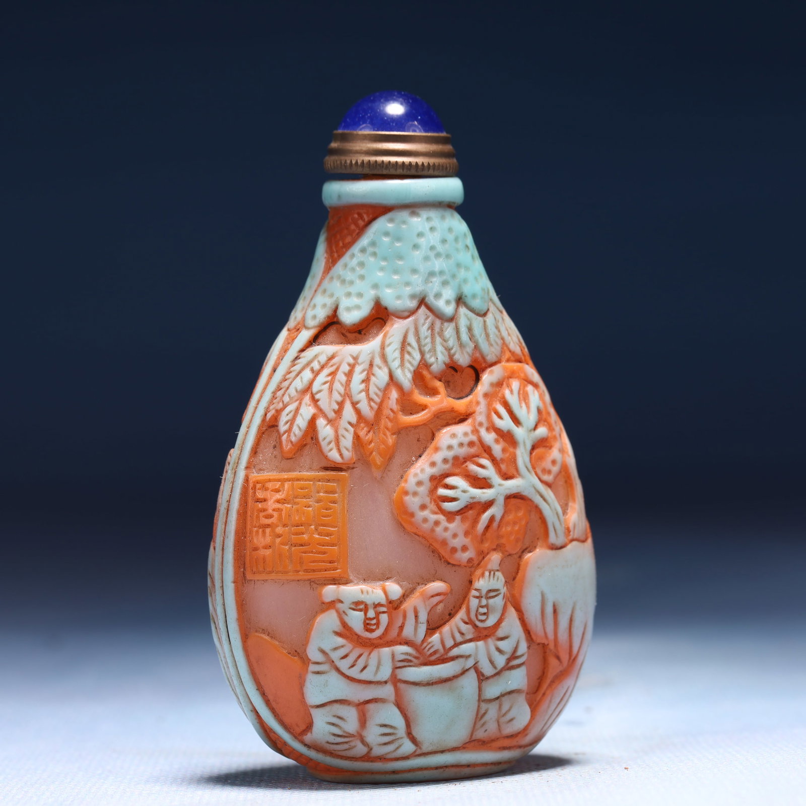 An Exquisite Glass Landscape and Figure Pattern Snuff Bottle - 4