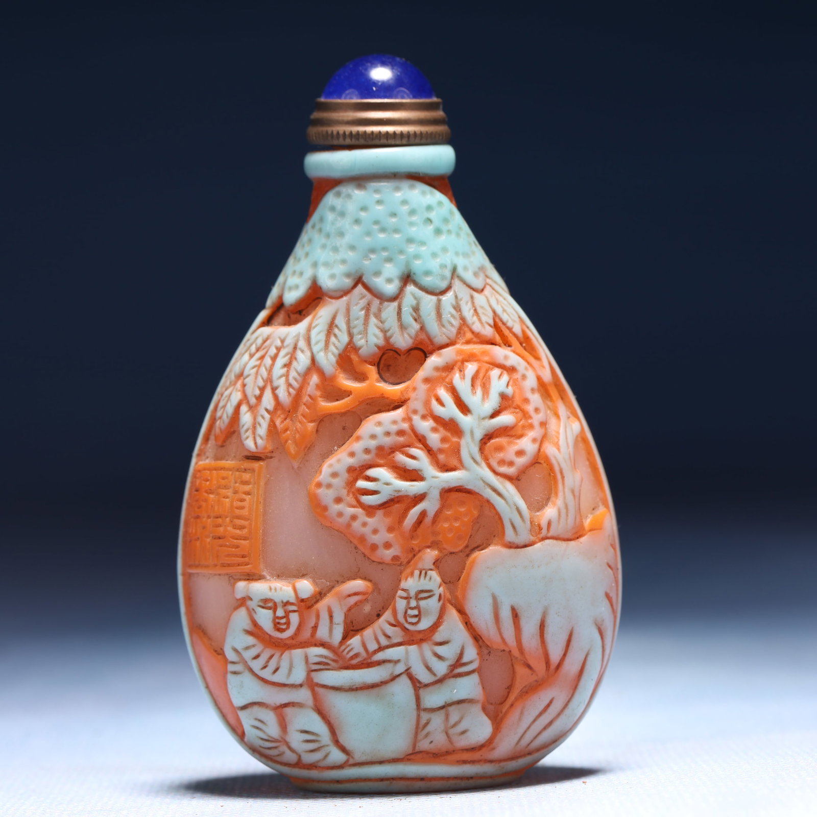 An Exquisite Glass Landscape and Figure Pattern Snuff Bottle - 5