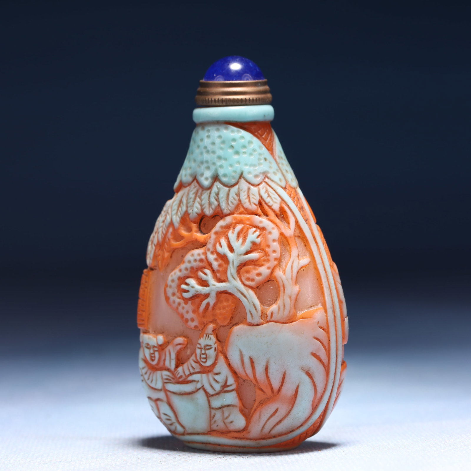 An Exquisite Glass Landscape and Figure Pattern Snuff Bottle - 6
