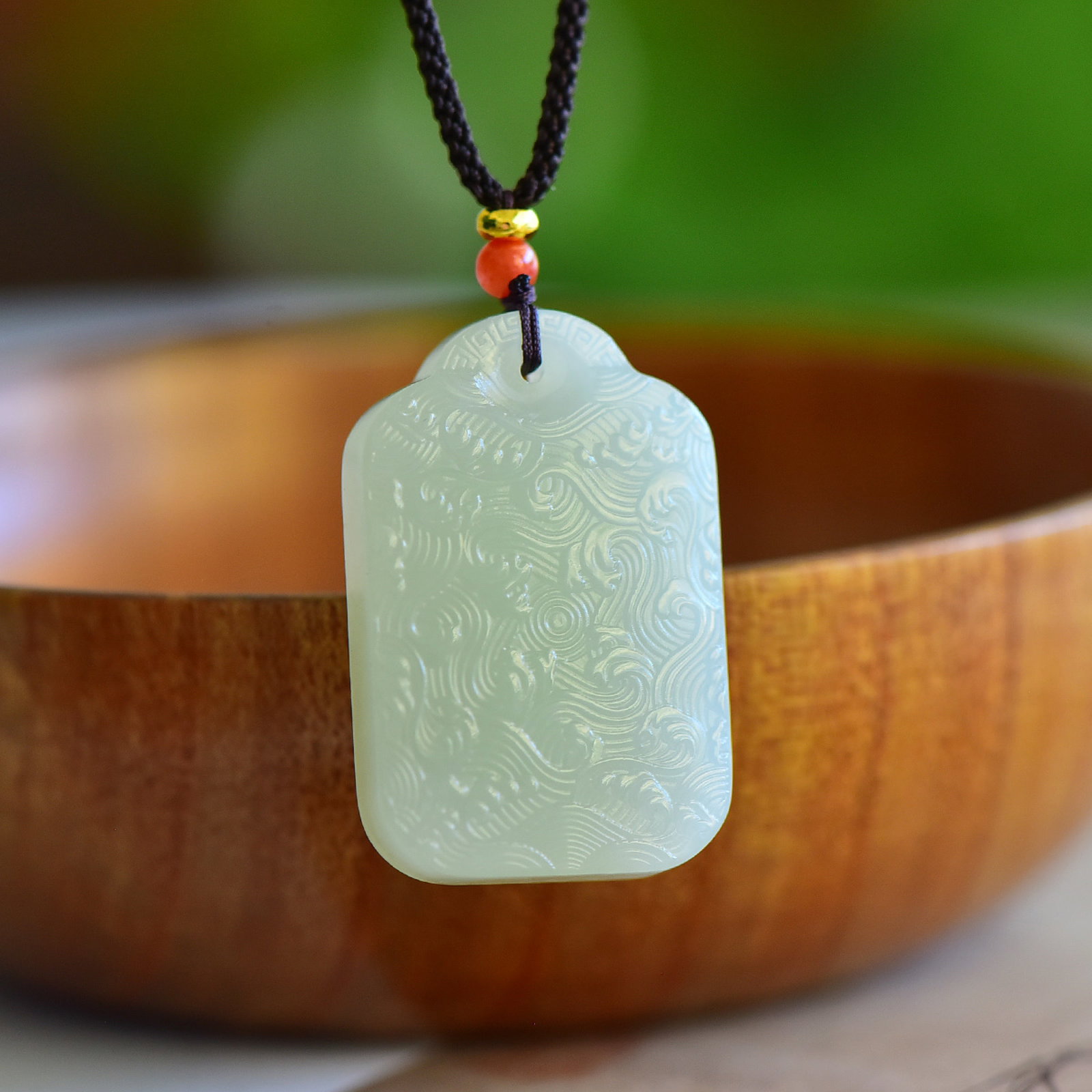 An Exquisite White Jade Bodhisattva Pendant - 5