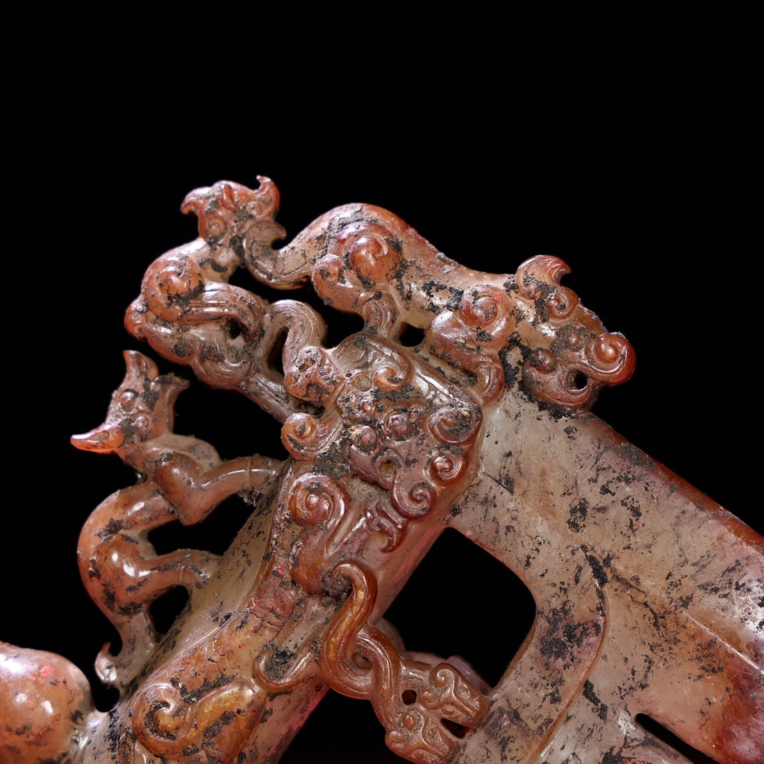 An Exquisite White Jade Auspicious Beast Pattern Ornament - 5