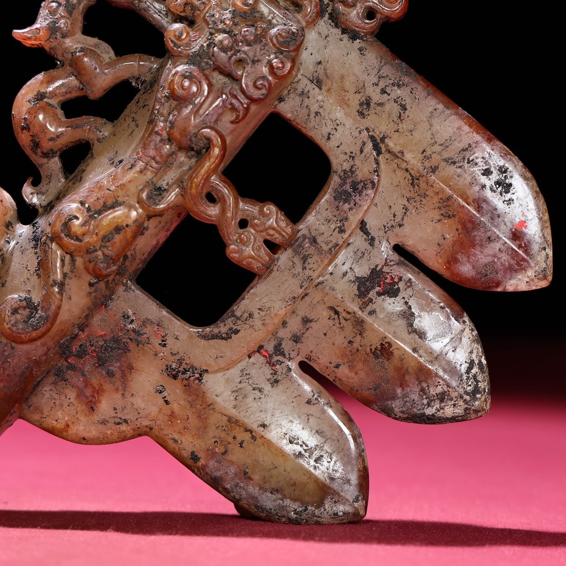 An Exquisite White Jade Auspicious Beast Pattern Ornament - 6