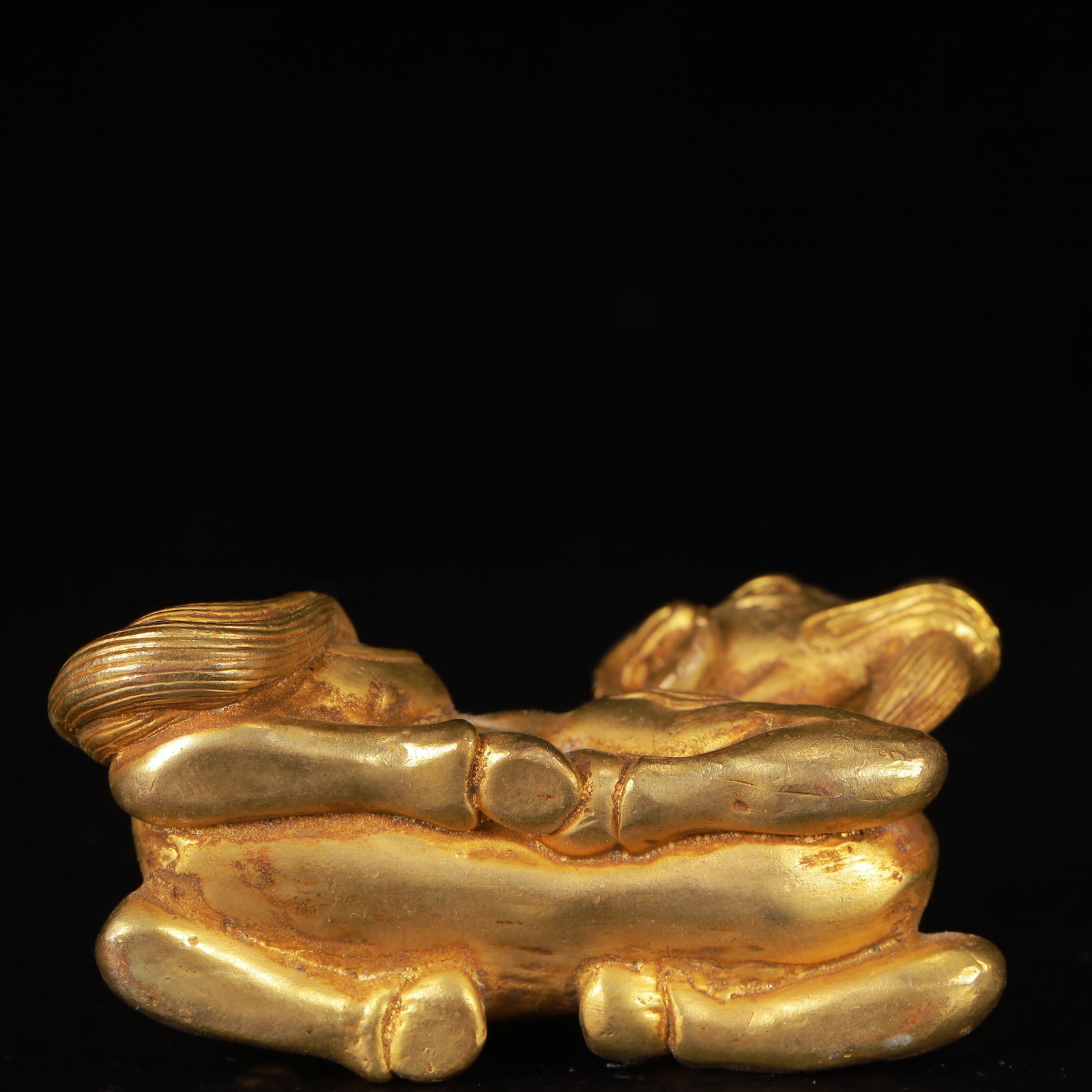 An Exquisite Gilt Bronze Sheep Ornament - 9