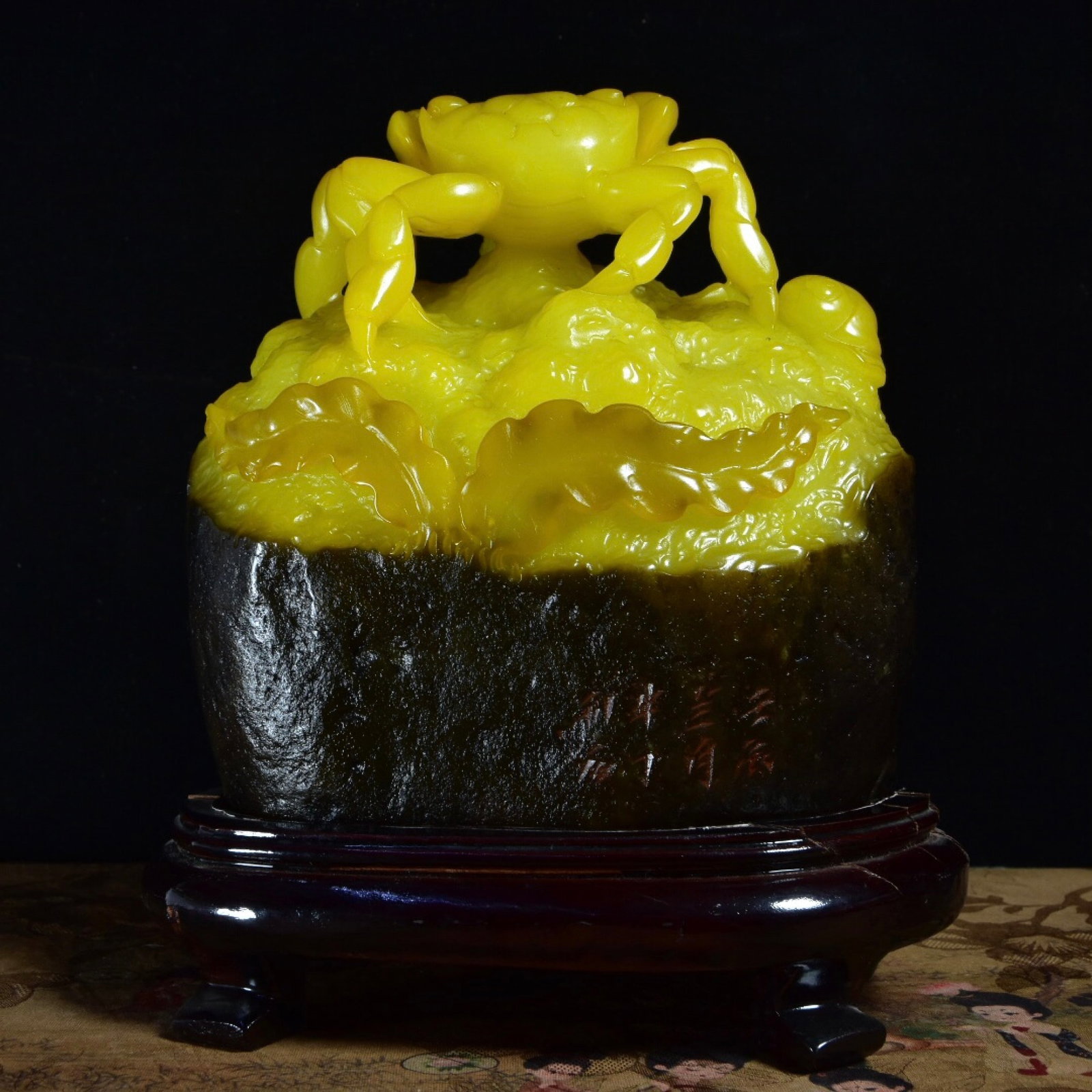 An Exquisite Tianhuang Stone Crab Pattern Ornament - 3