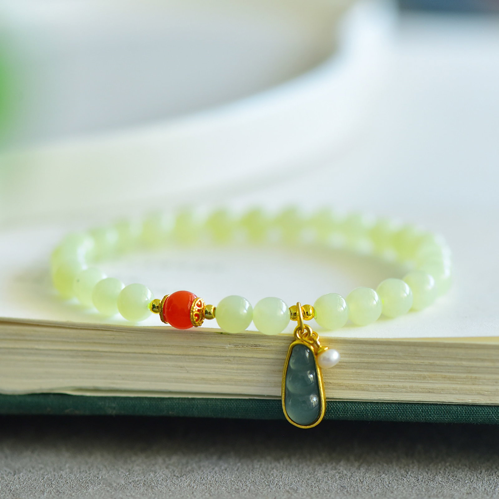 An Exquisite Yellow Jade Bracelets - 4