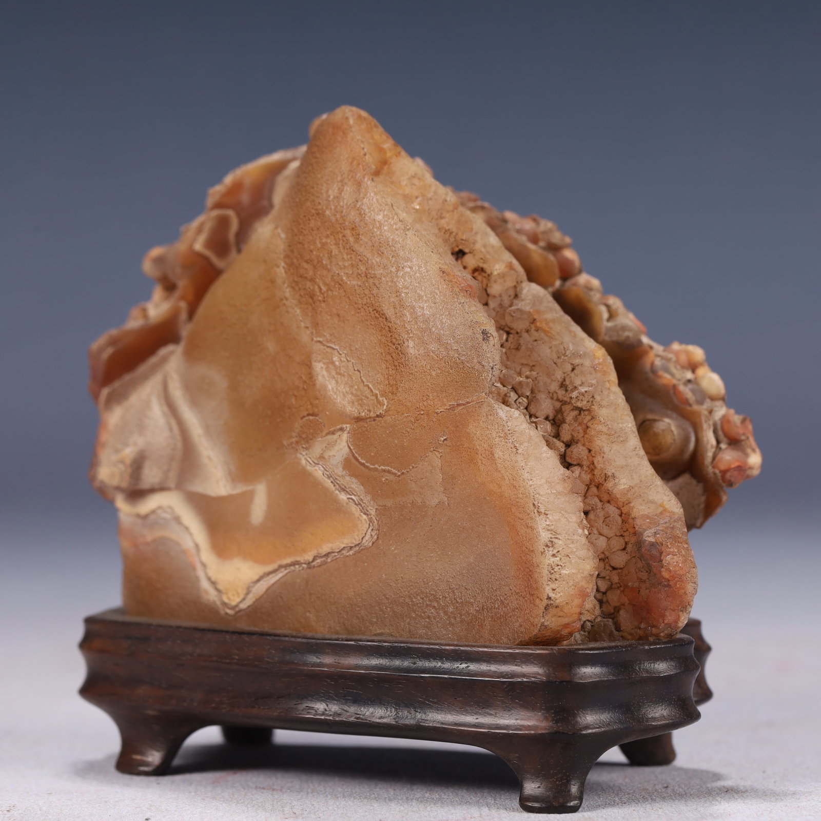 An Exquisite Stone Rockery Ornament,With Base - 2