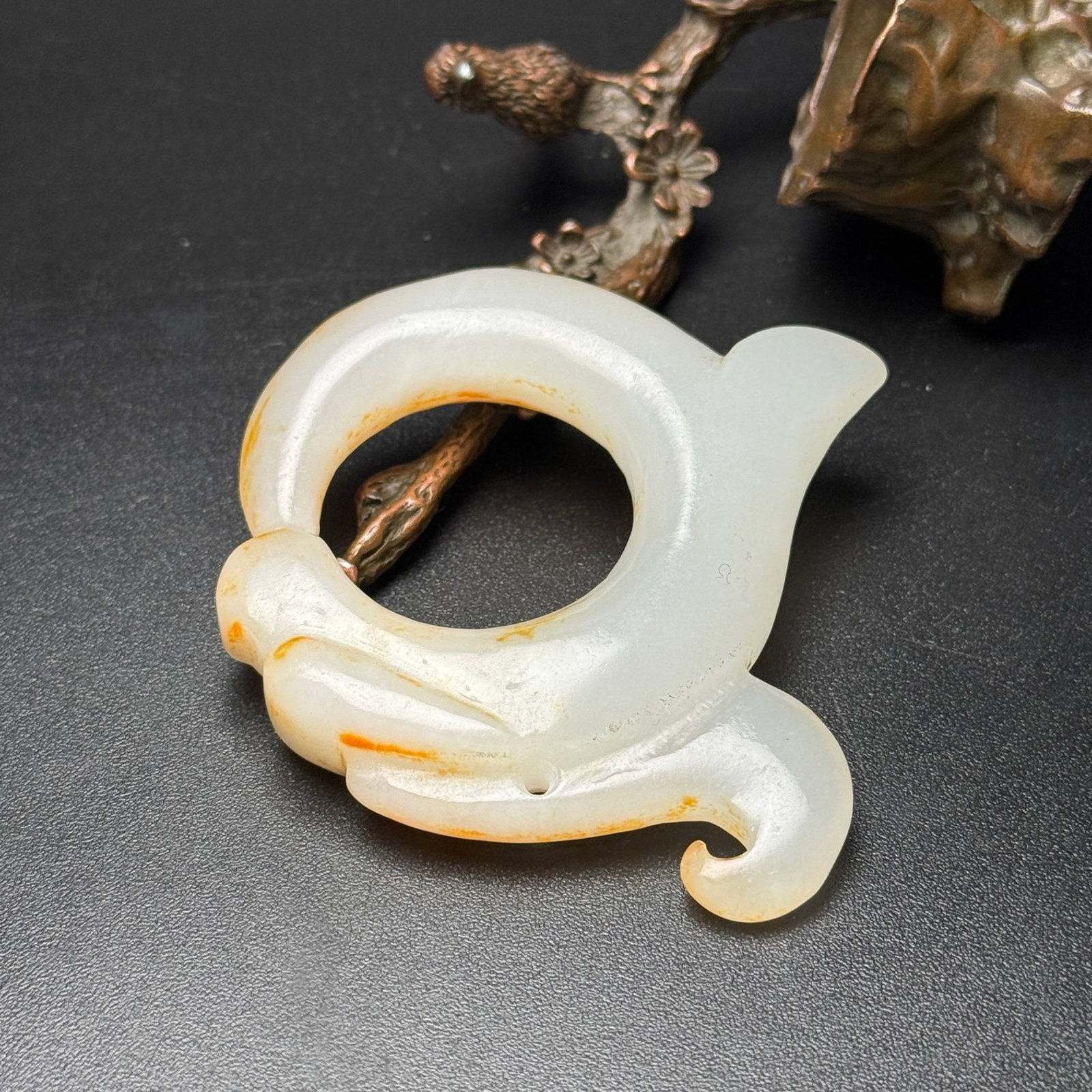 An Exquisite White Jade Pig-Dragon Pendant - 5