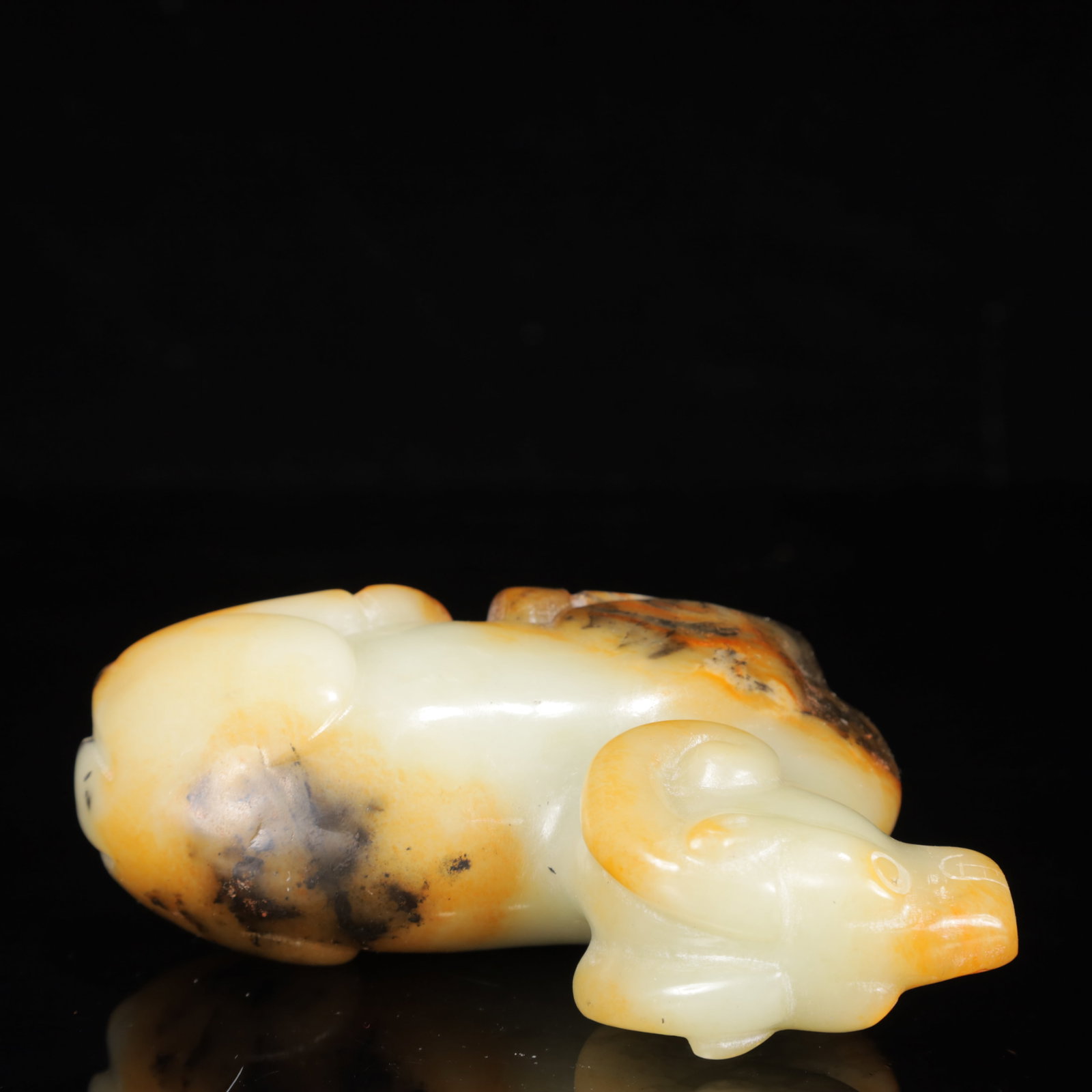 An Exquisite White Jade Sheep Ornament - 8