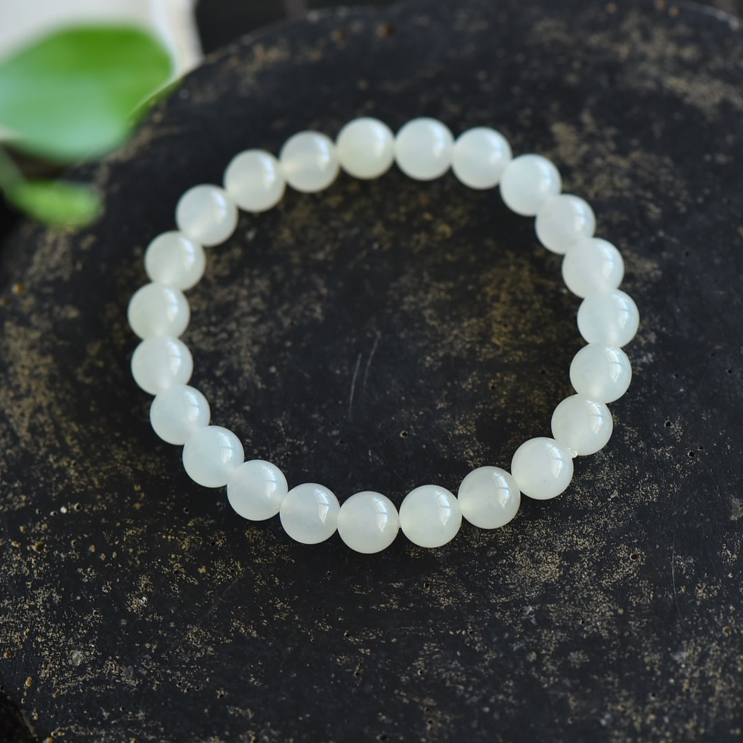 An Exquisite White Jade Bracelets - 2