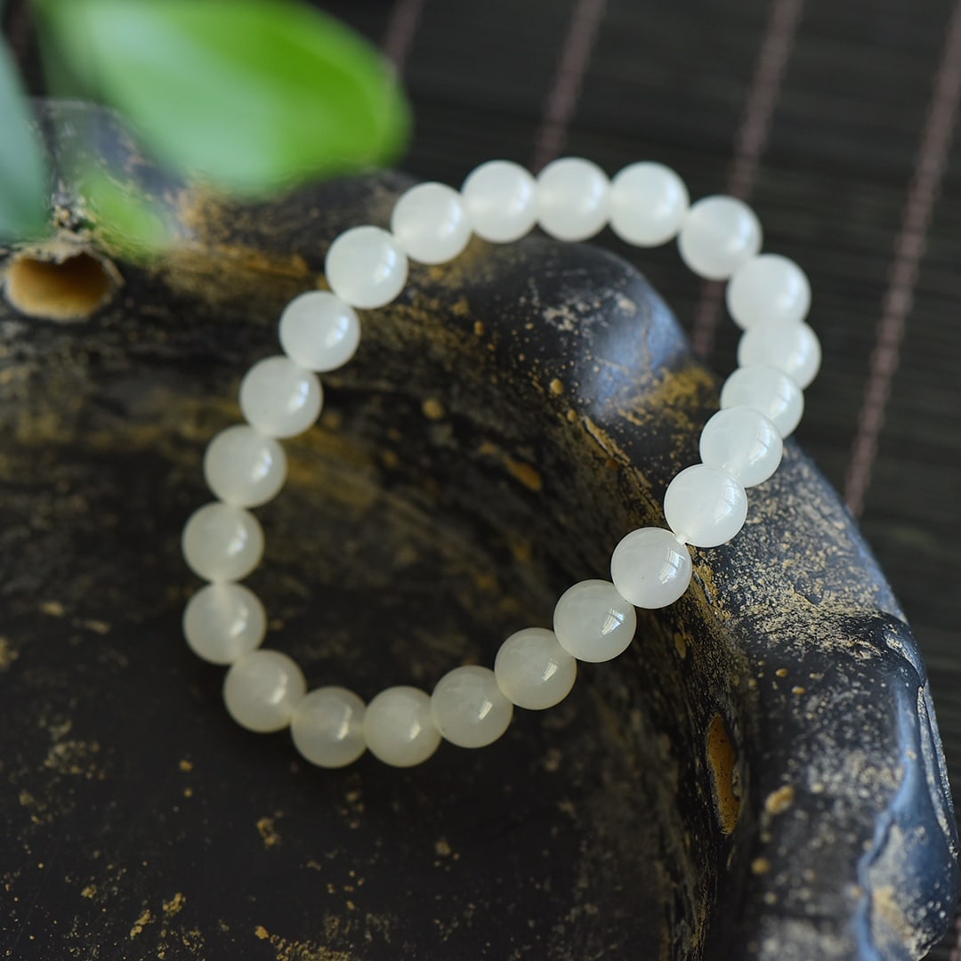 An Exquisite White Jade Bracelets - 4