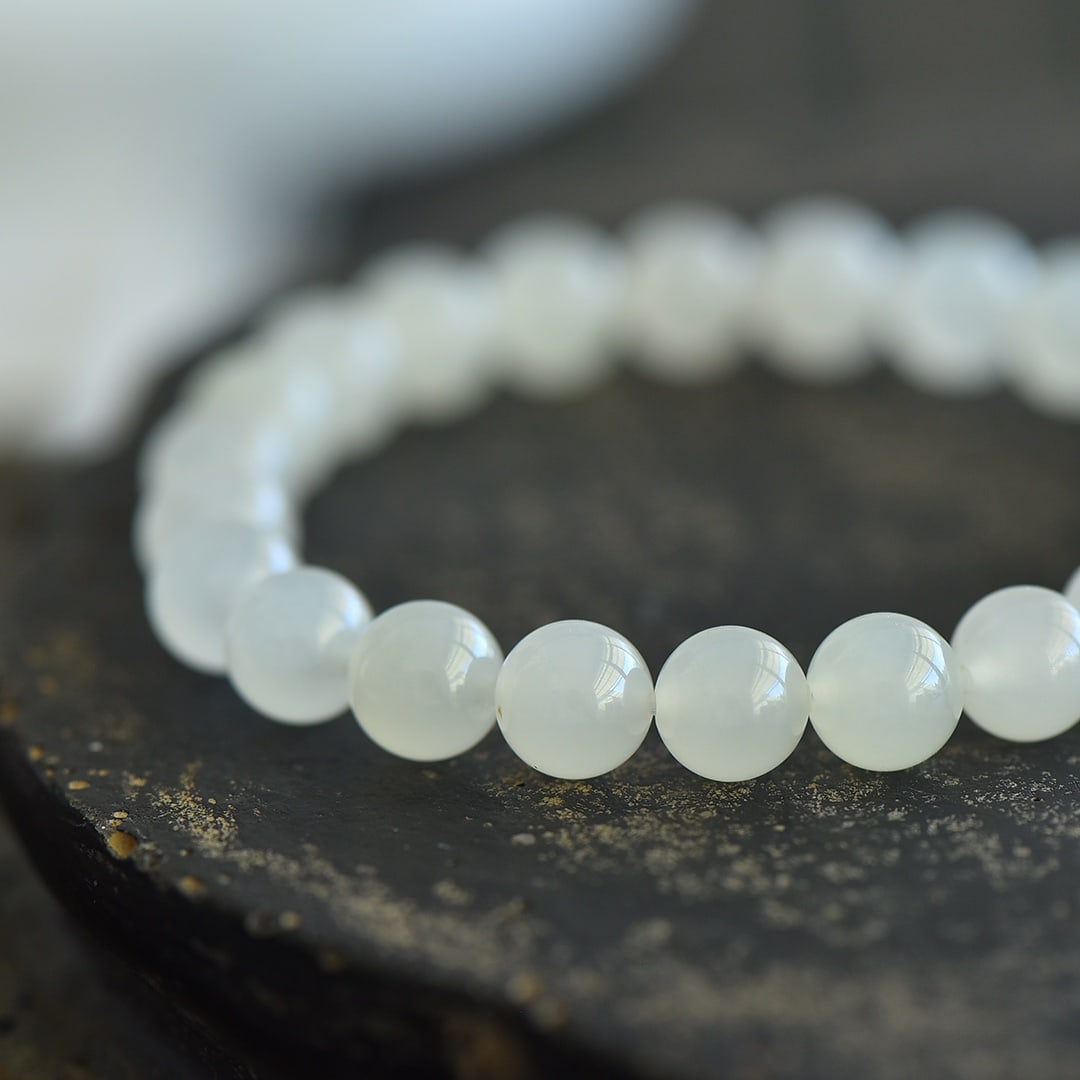 An Exquisite White Jade Bracelets - 5