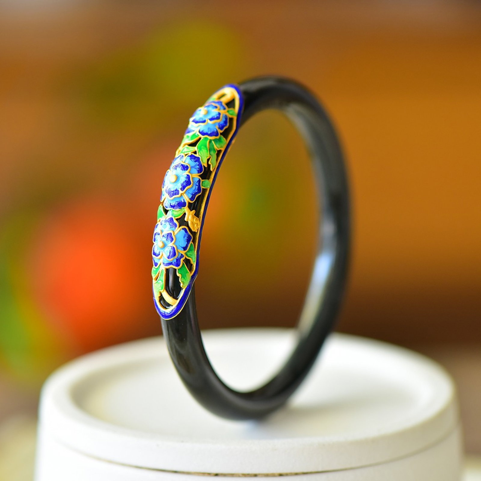 An Exquisite Sterling Silver Inlaid Greenish Jade Bracelets: Estimated Value:400-800 An Exquisite Sterling Silver Inlaid Greenish Jade Bracelets,Size:54mm-64mm 纯银镶青玉手镯