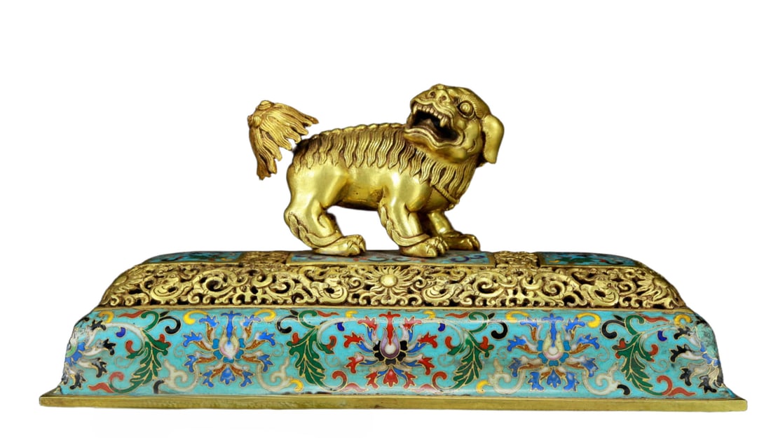 A Precious Cloisonne 'Scrolling Lotus& Figure' Censer - 8