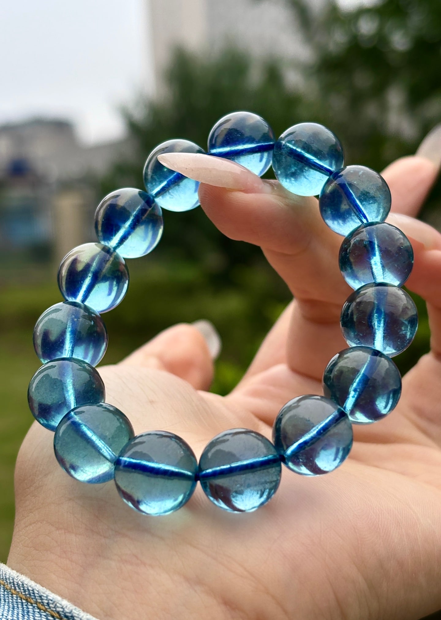 An Exquisite Aquamarine Bracelets - 5