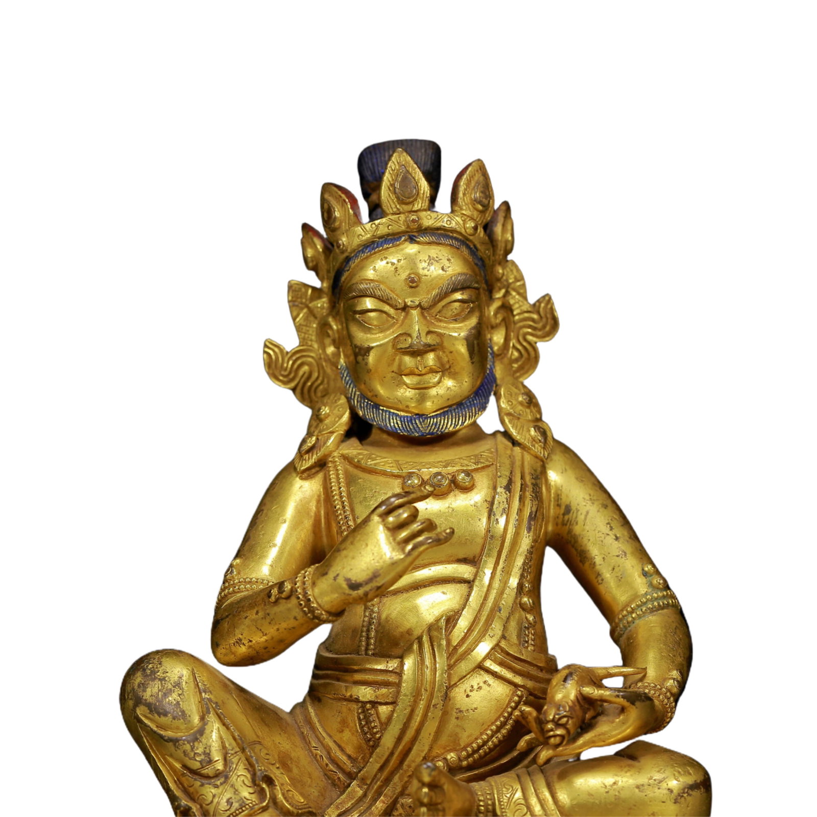 A Solemn Gilt Bronze Statue of Mammon - 2