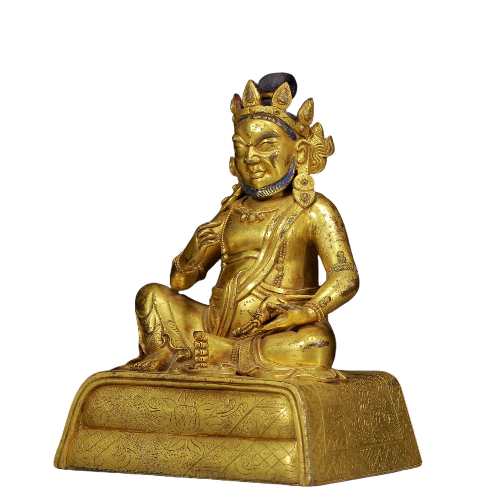 A Solemn Gilt Bronze Statue of Mammon - 3