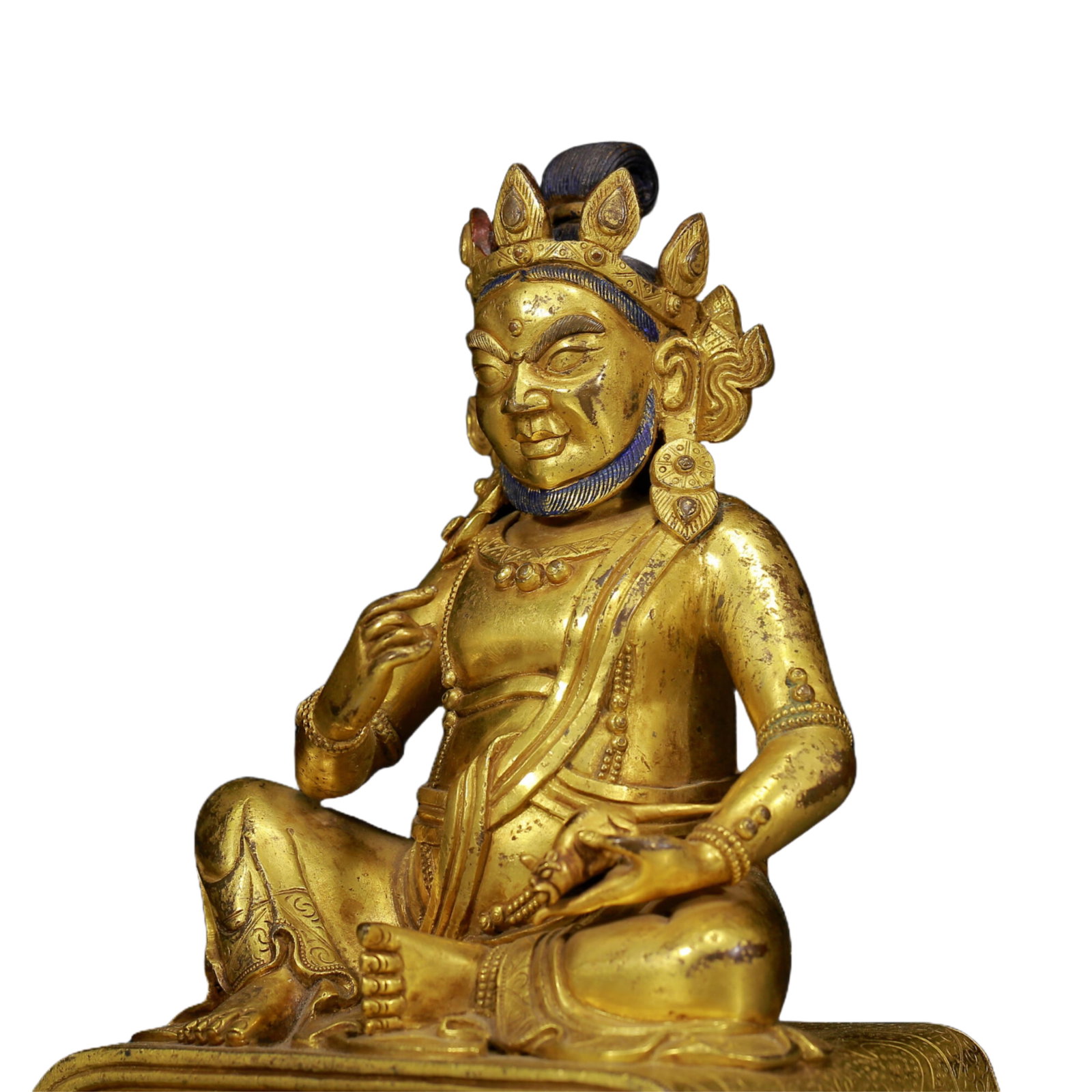 A Solemn Gilt Bronze Statue of Mammon - 4