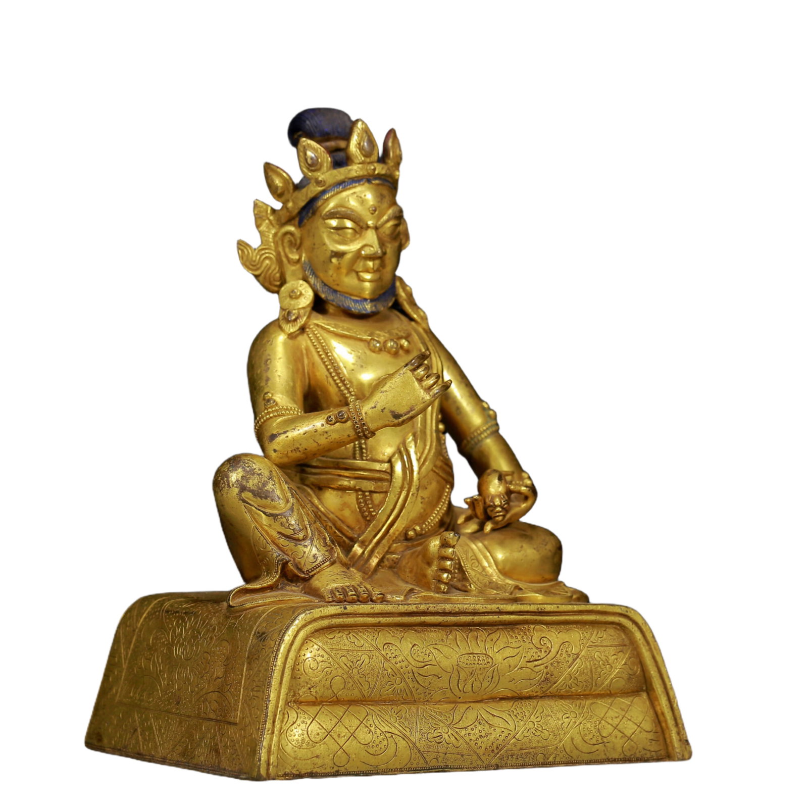 A Solemn Gilt Bronze Statue of Mammon - 5
