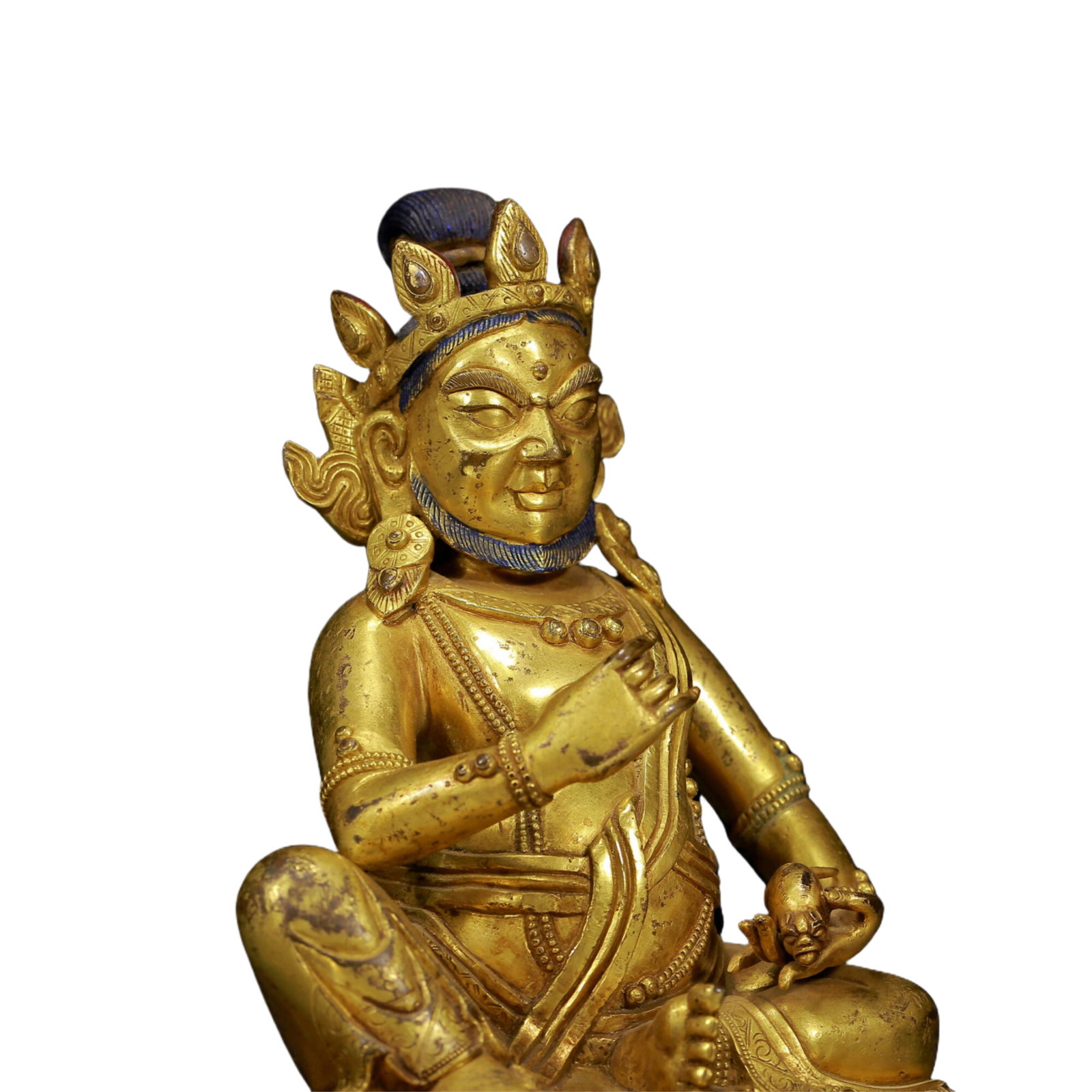 A Solemn Gilt Bronze Statue of Mammon - 6