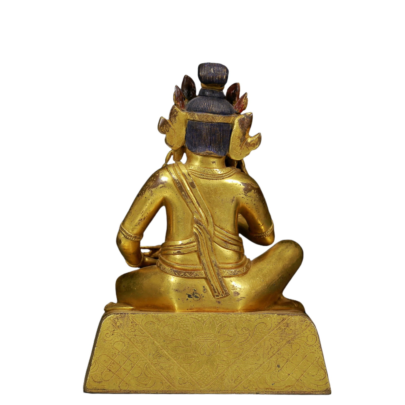 A Solemn Gilt Bronze Statue of Mammon - 7