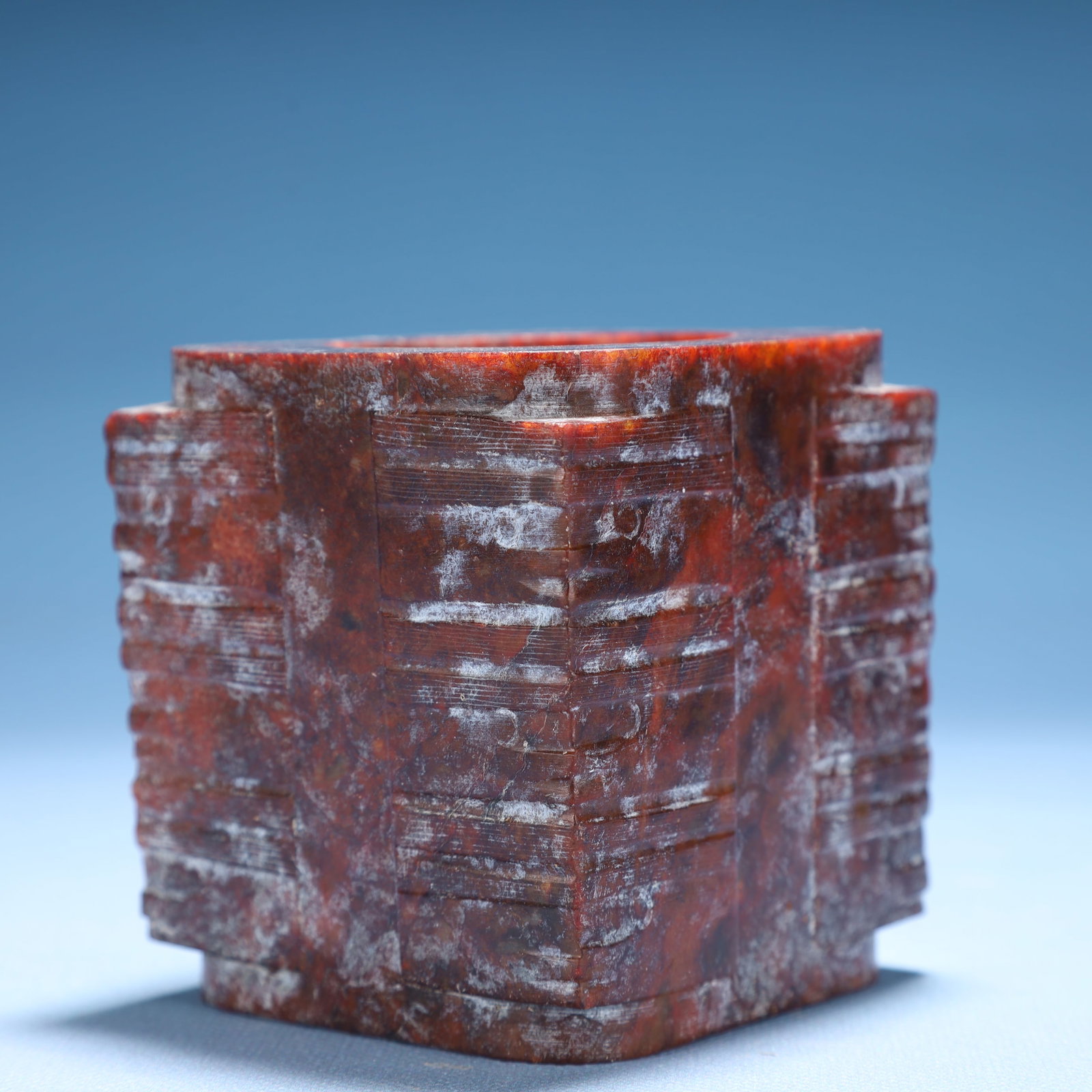 An Archaic Hongshan Culture Yellow Jade Cong: Estimated Value:1000-2000 An Archaic Hongshan Culture Yellow Jade Cong,Ancient Time,China,Size:3inx3.1in,Weight:700g