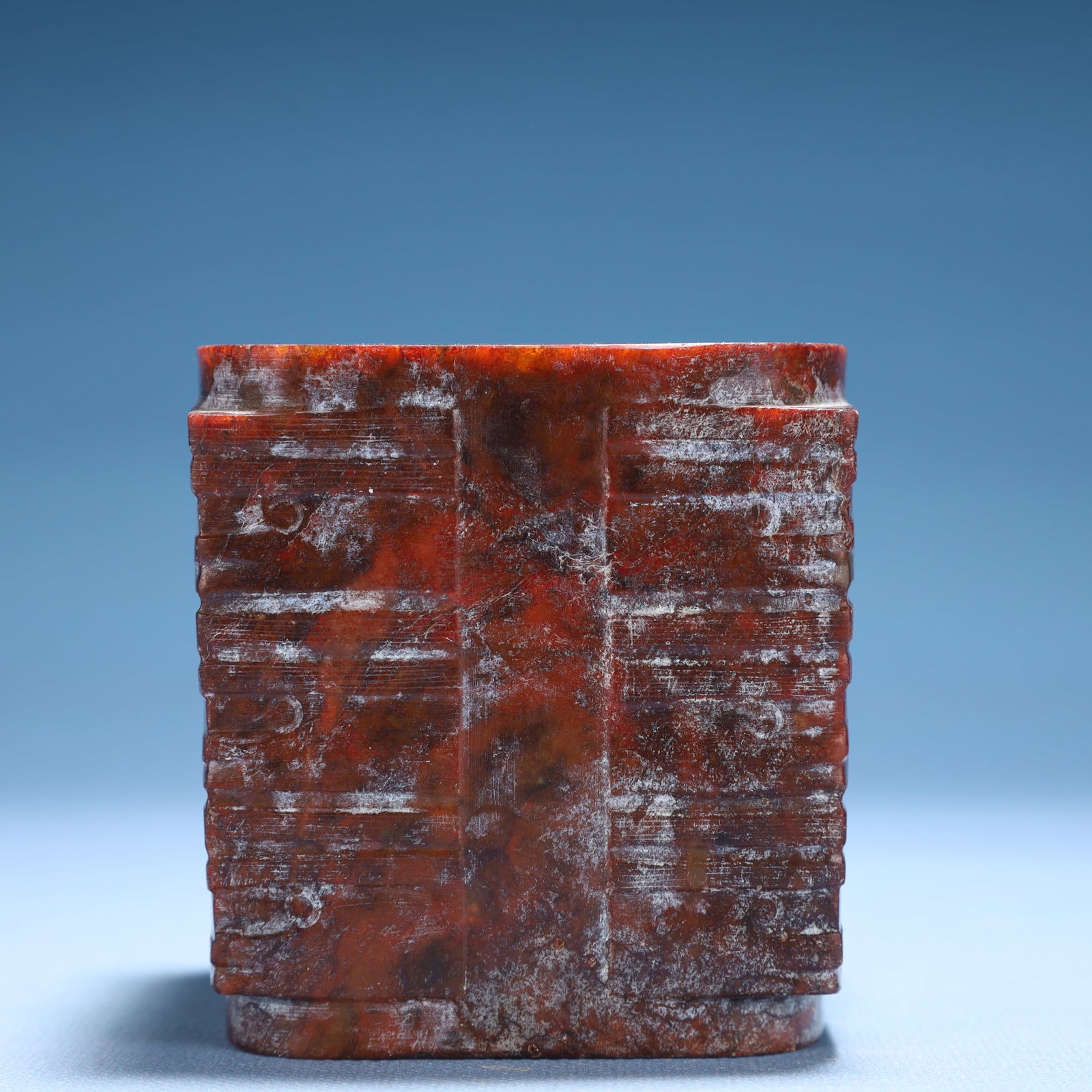 An Archaic Hongshan Culture Yellow Jade Cong - 2
