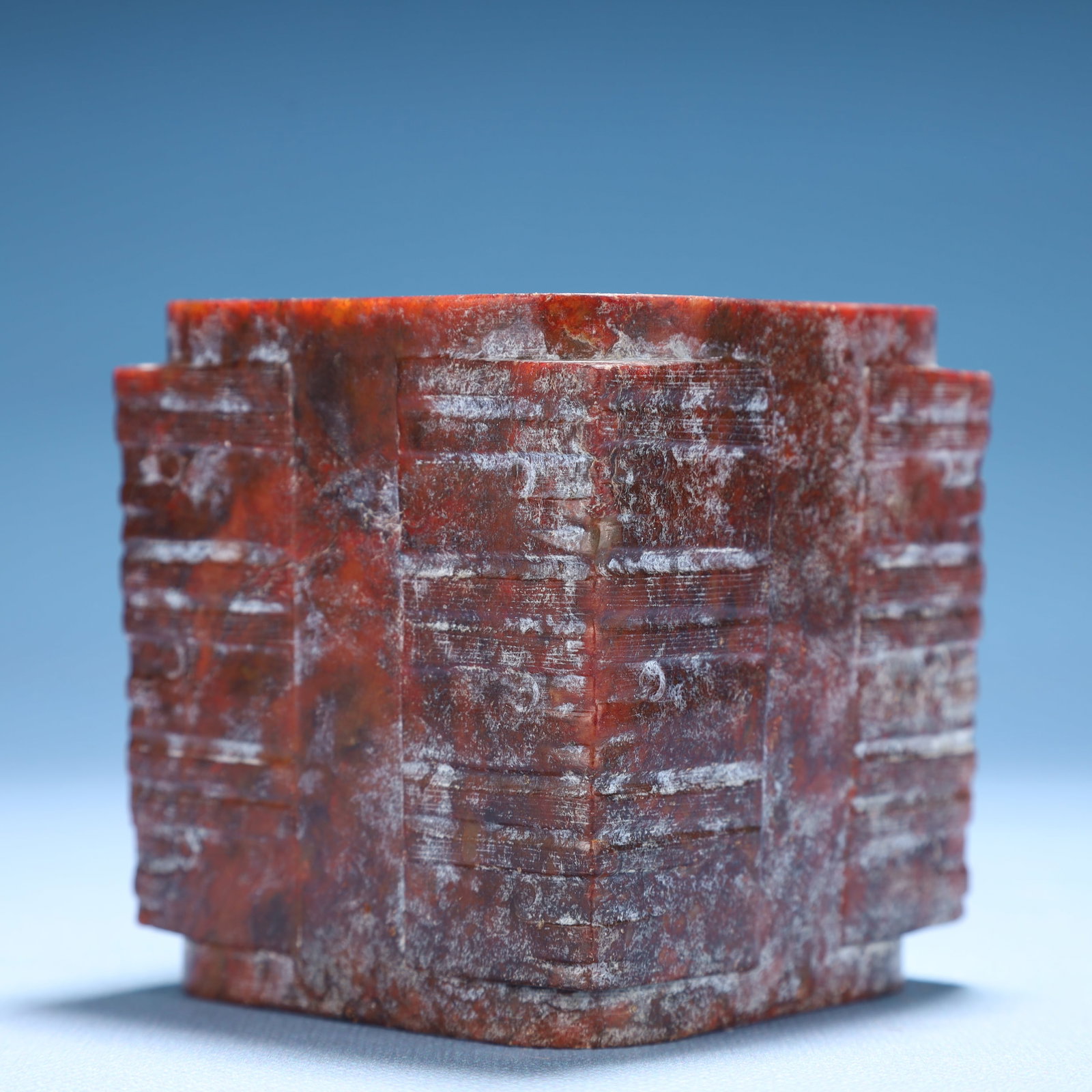 An Archaic Hongshan Culture Yellow Jade Cong - 3