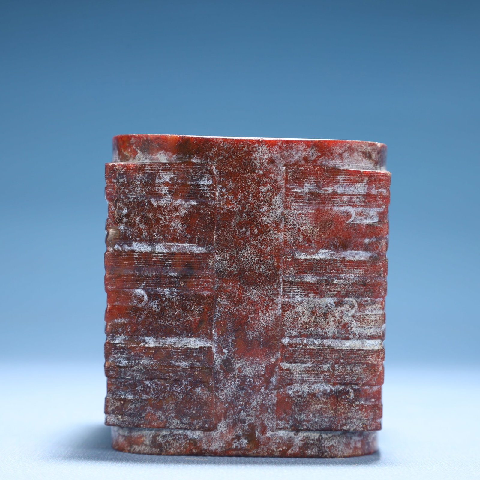 An Archaic Hongshan Culture Yellow Jade Cong - 4
