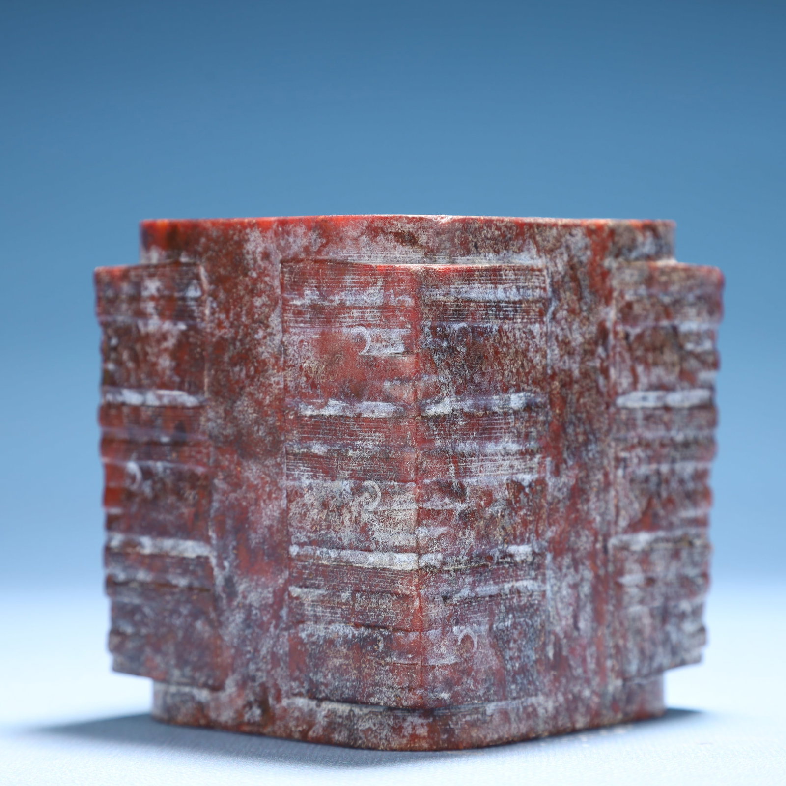 An Archaic Hongshan Culture Yellow Jade Cong - 5