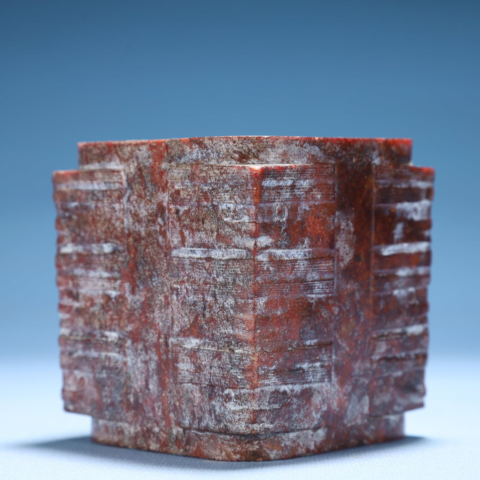 An Archaic Hongshan Culture Yellow Jade Cong - 6