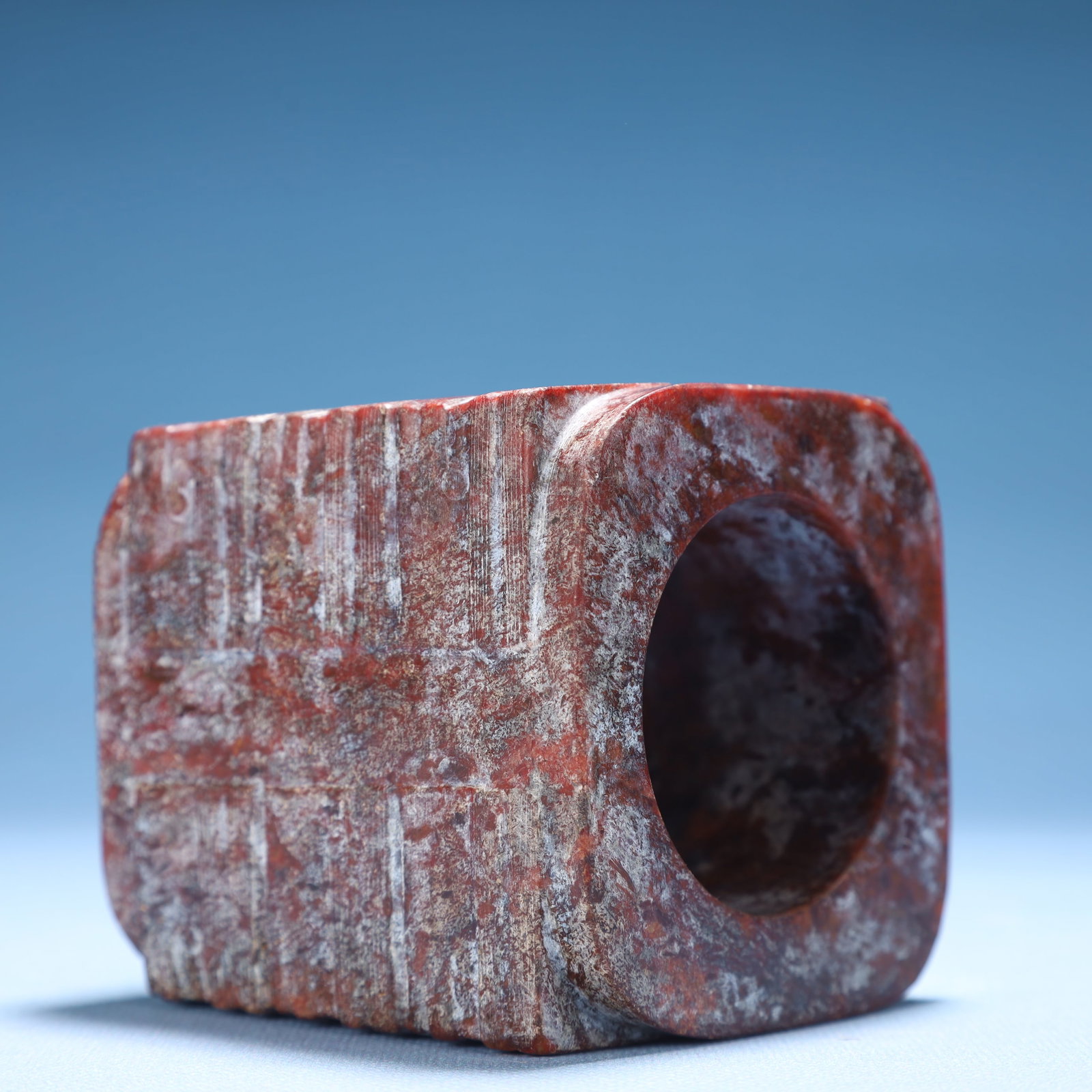 An Archaic Hongshan Culture Yellow Jade Cong - 7
