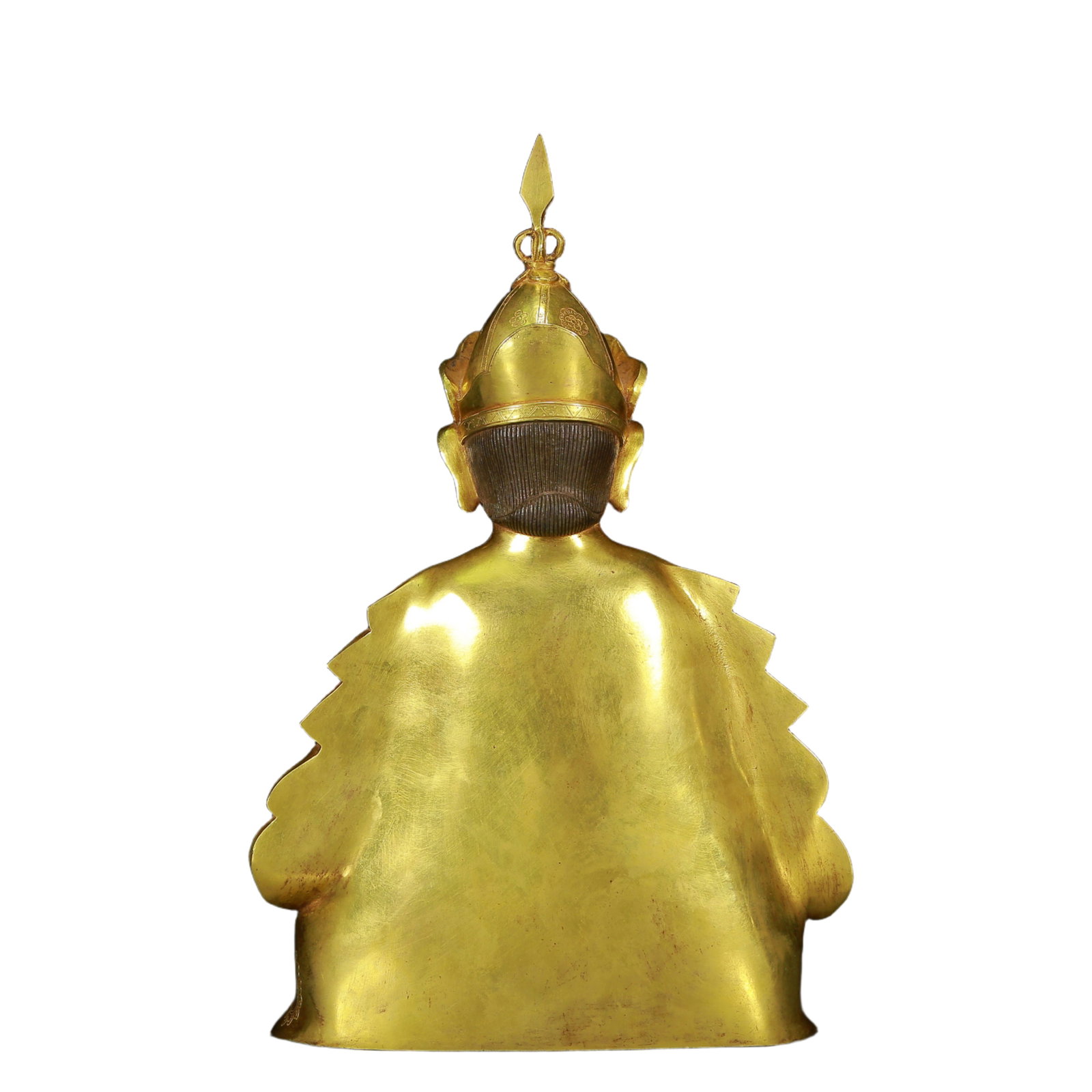 A Solemn Gilt Bronze Statue of Padma Sambhava - 9