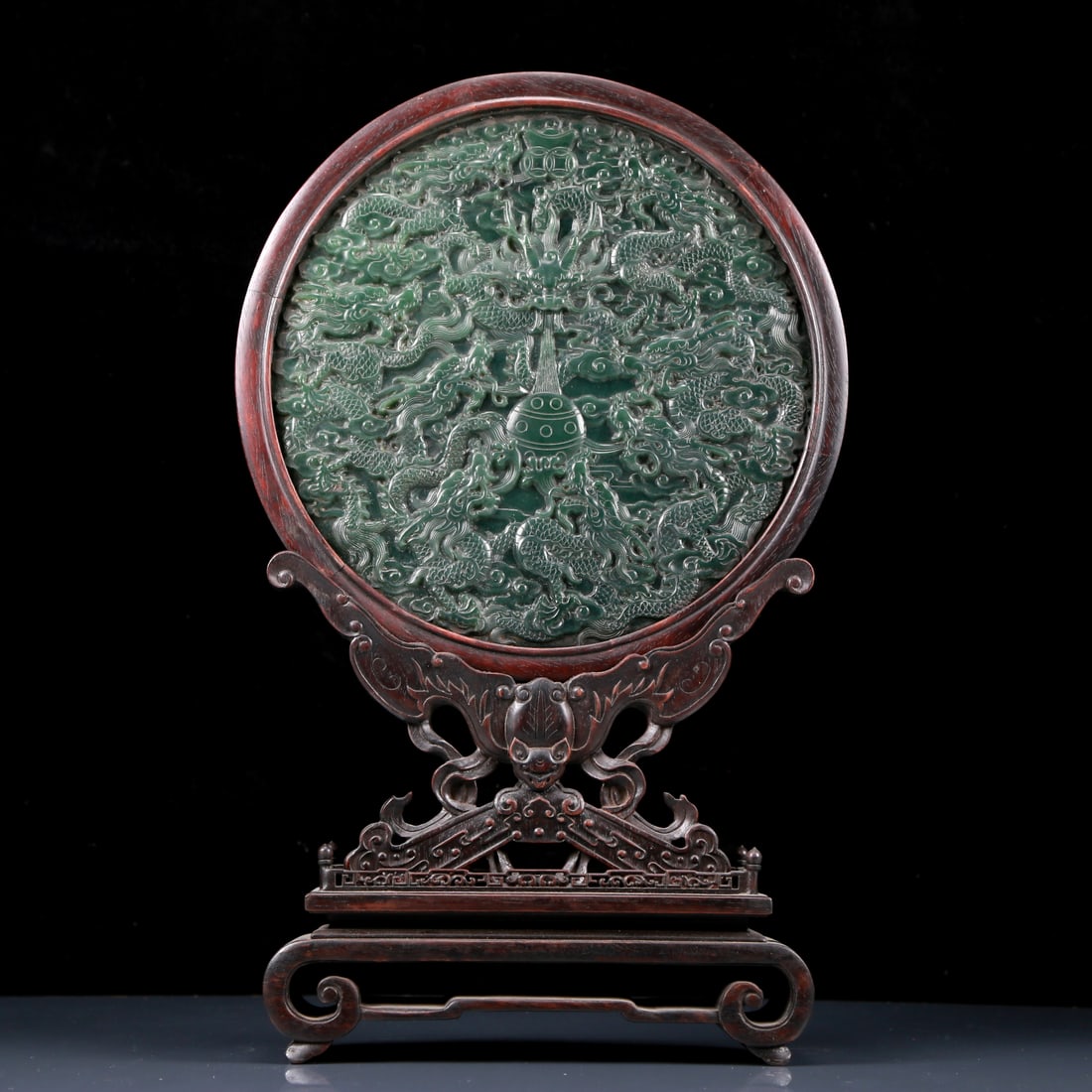 A Perfect Jasper Dragon Pattern Table Screen (1 of 16)