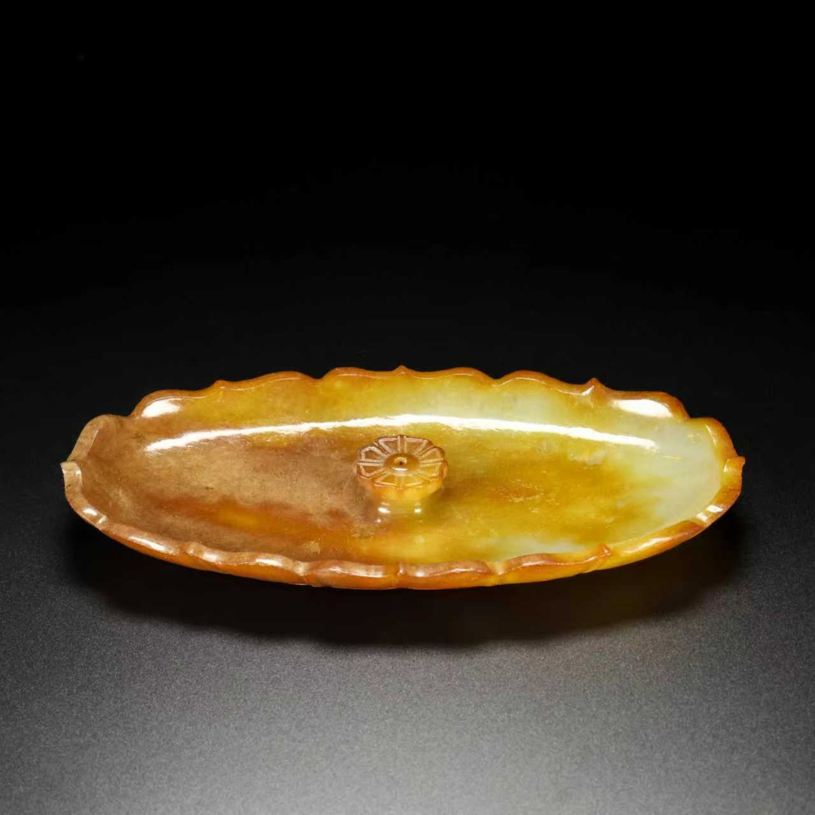 An Exquisite White Jade Flower Pattern Incense holder - 5