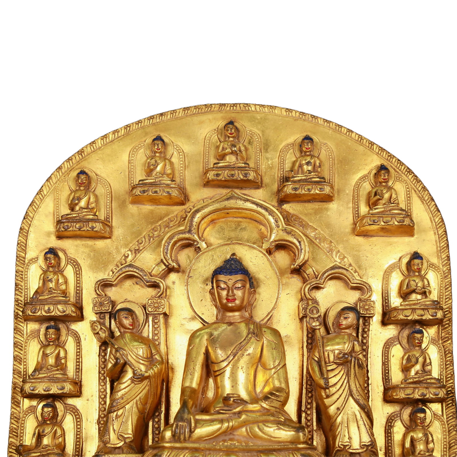 A huge gilt bronze statue of Sakyamuni - 2