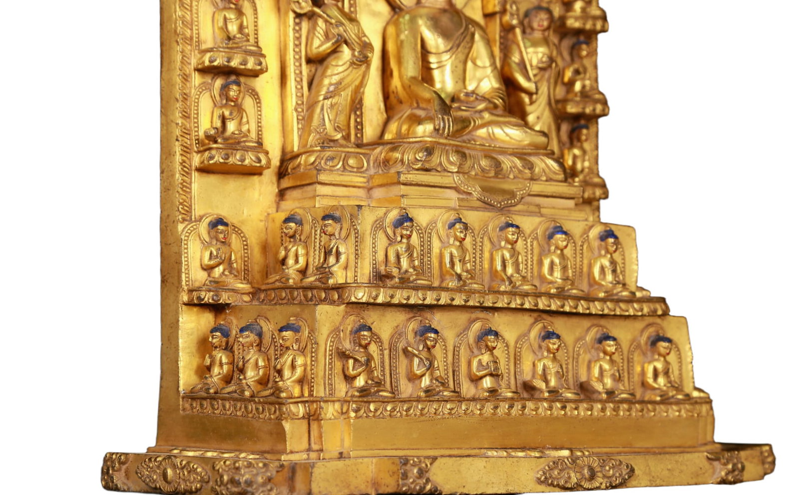 A huge gilt bronze statue of Sakyamuni - 9