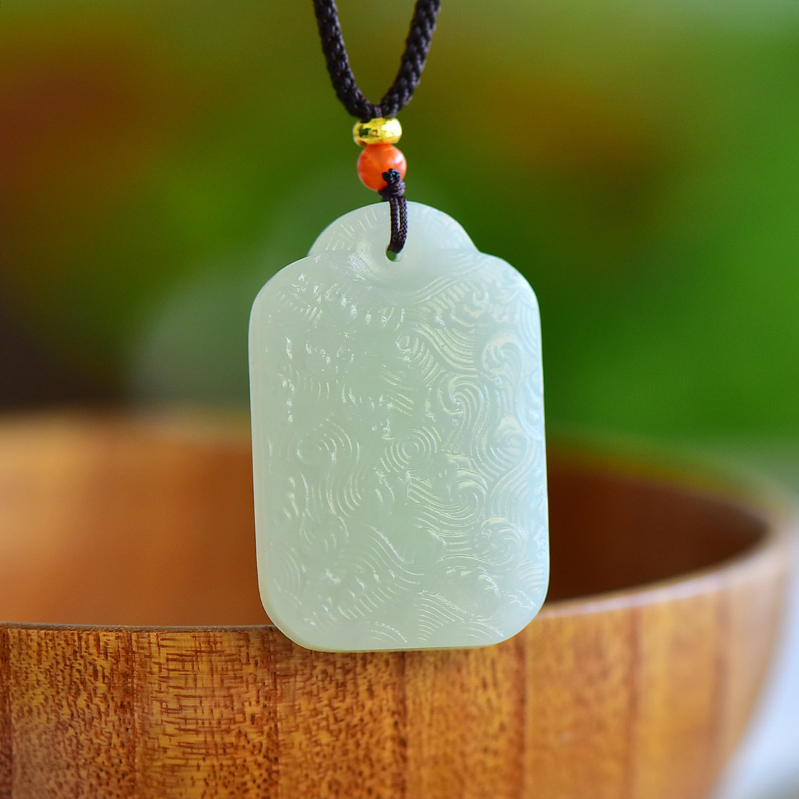 An Exquisite White Jade Bodhisattva Pendant - 5