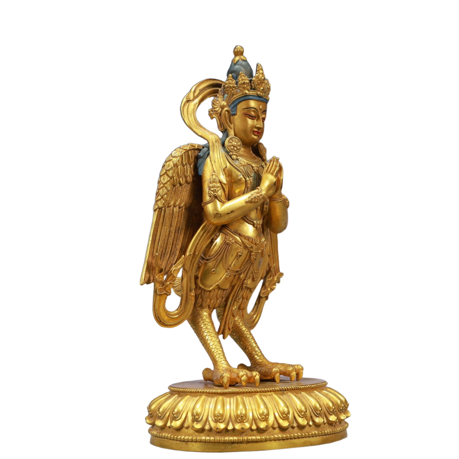 A Pair of SolemnGilt Bronze Statue of Avalokitesvaras - 15