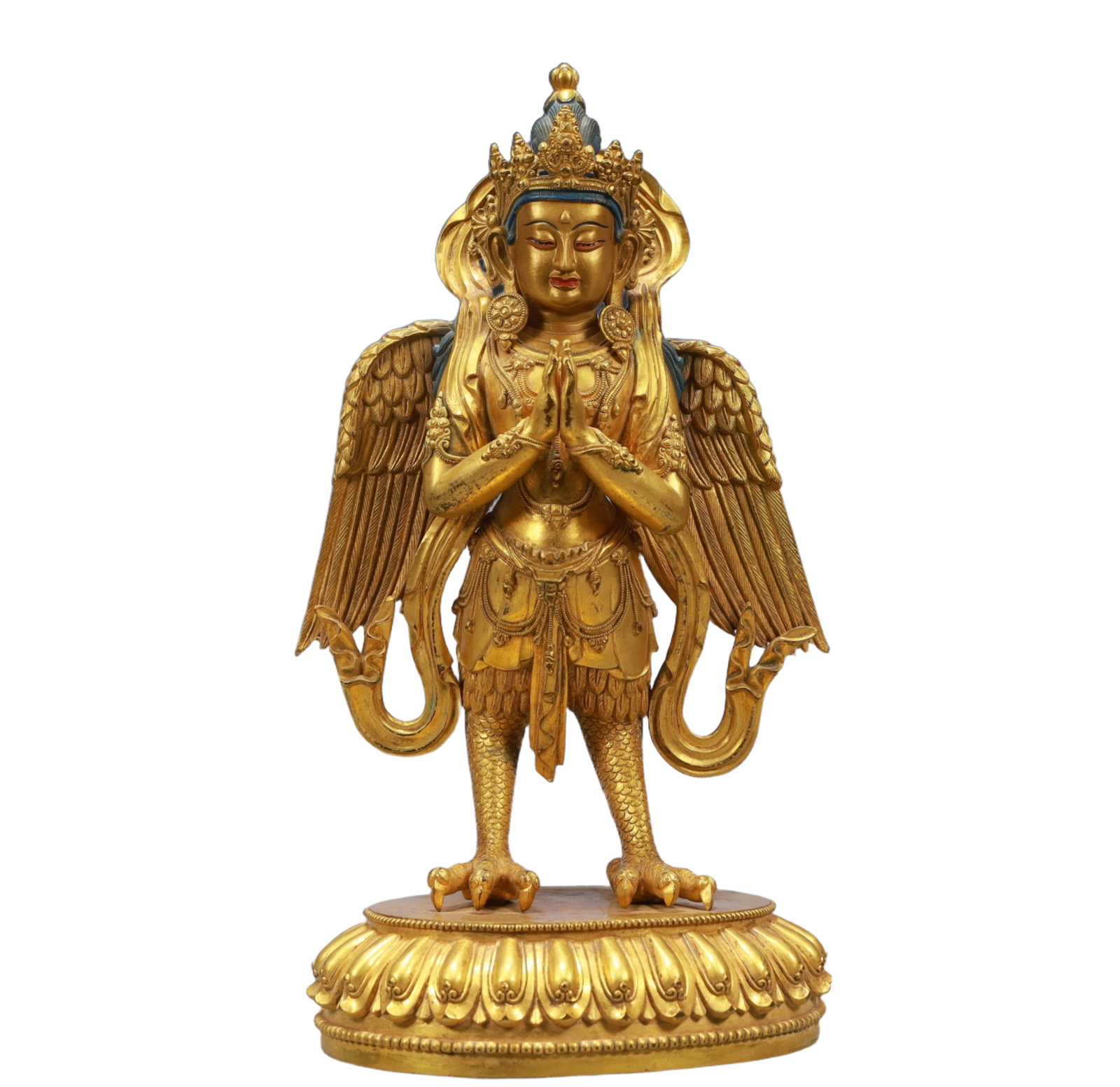 A Pair of SolemnGilt Bronze Statue of Avalokitesvaras - 3